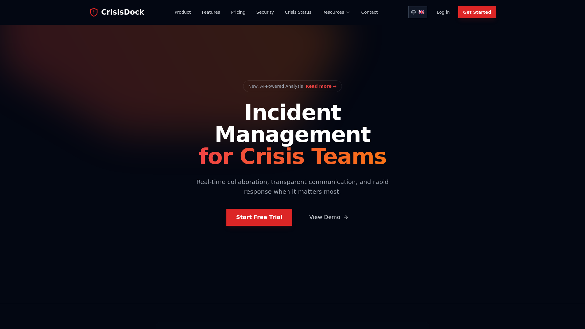 website screenshot of https://crisisdock-web.pages.dev/