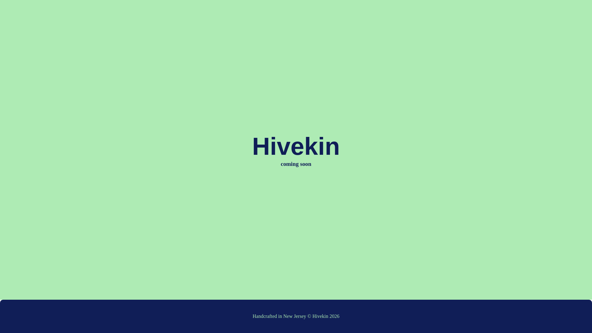 website screenshot of https://hivekin.xyz/
