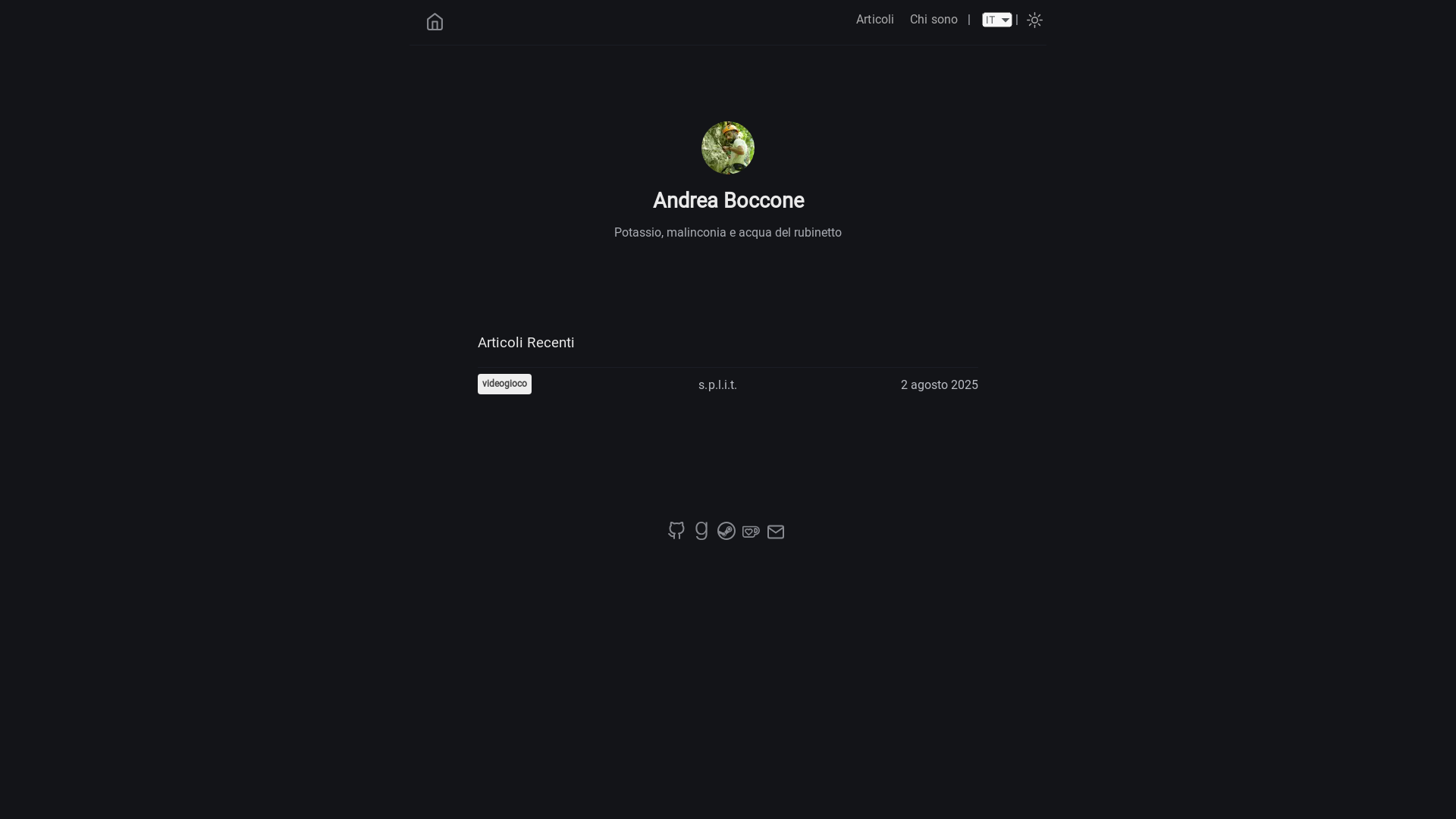 website screenshot of https://andreaboccone.com/