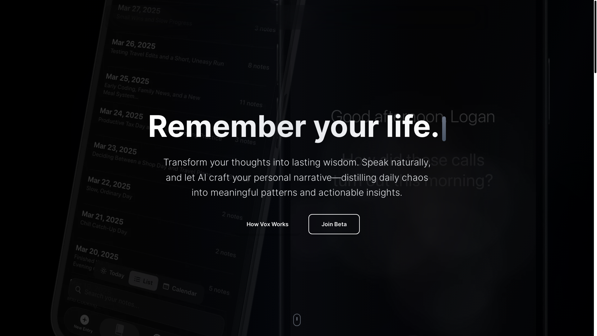 website screenshot of https://vox-journal.com/