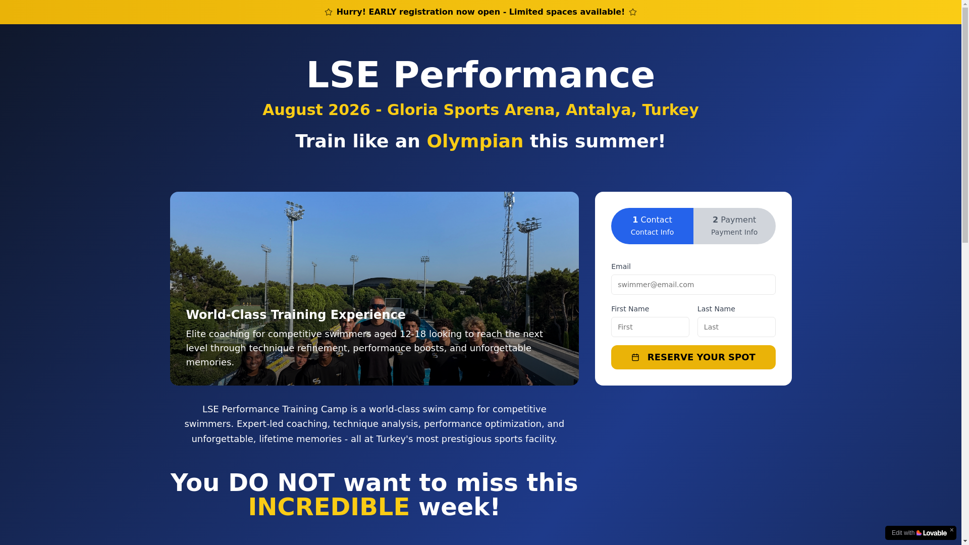 website screenshot of https://lsecamps.com/