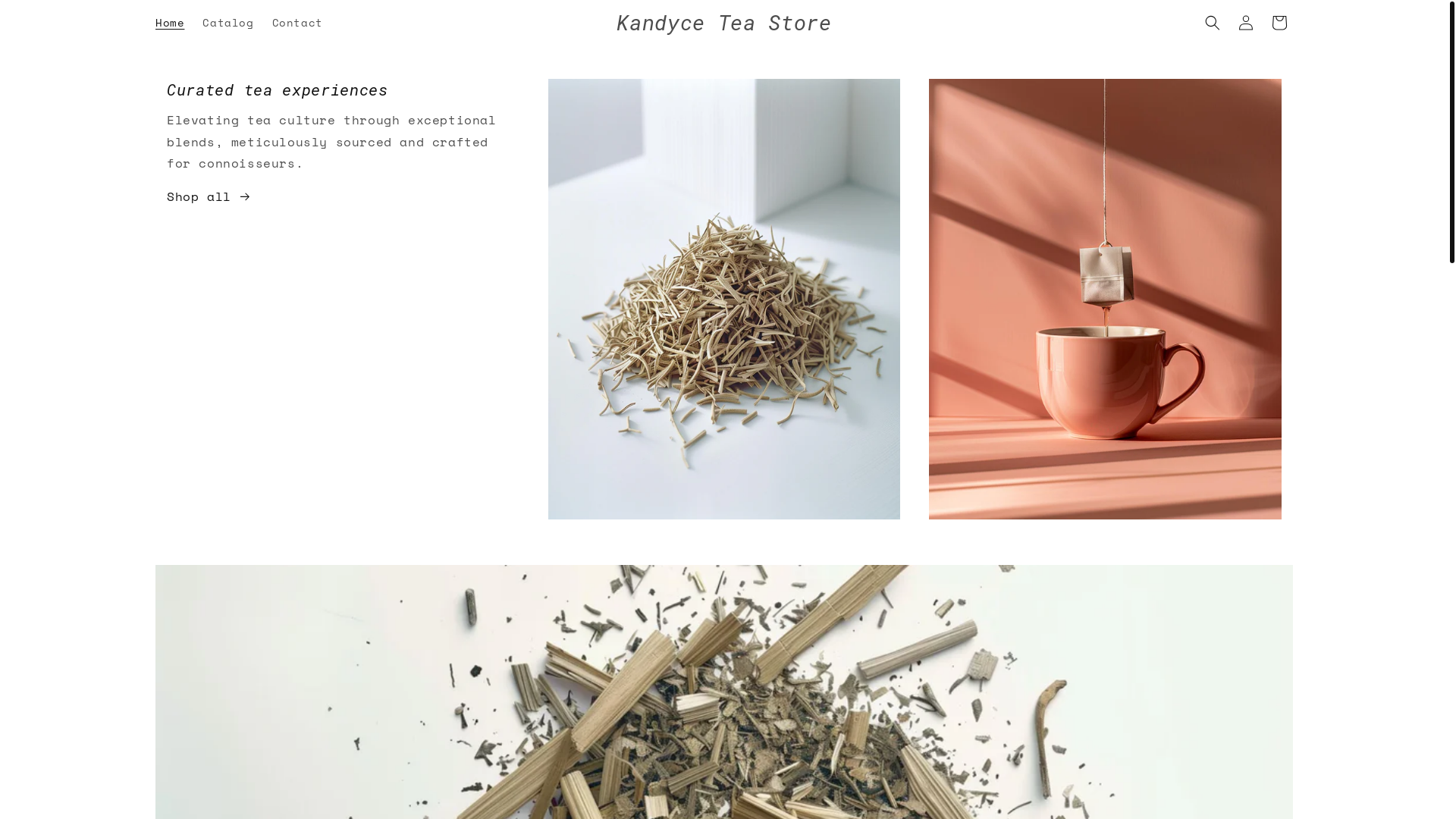 website screenshot of https://kandycetea.top/