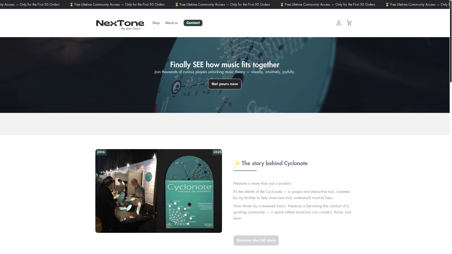 website screenshot of https://nex-tone.shop/
