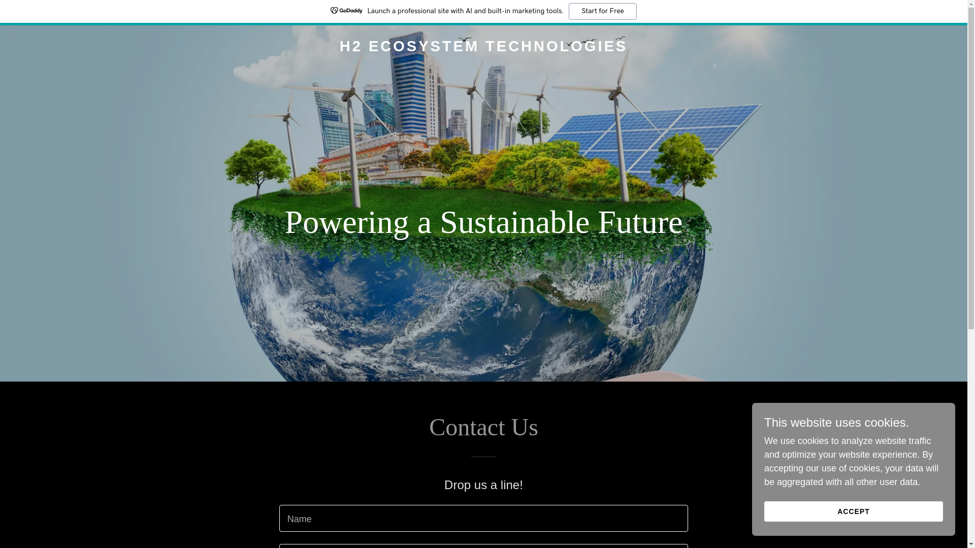 website screenshot of https://theh2ecosystem.com/