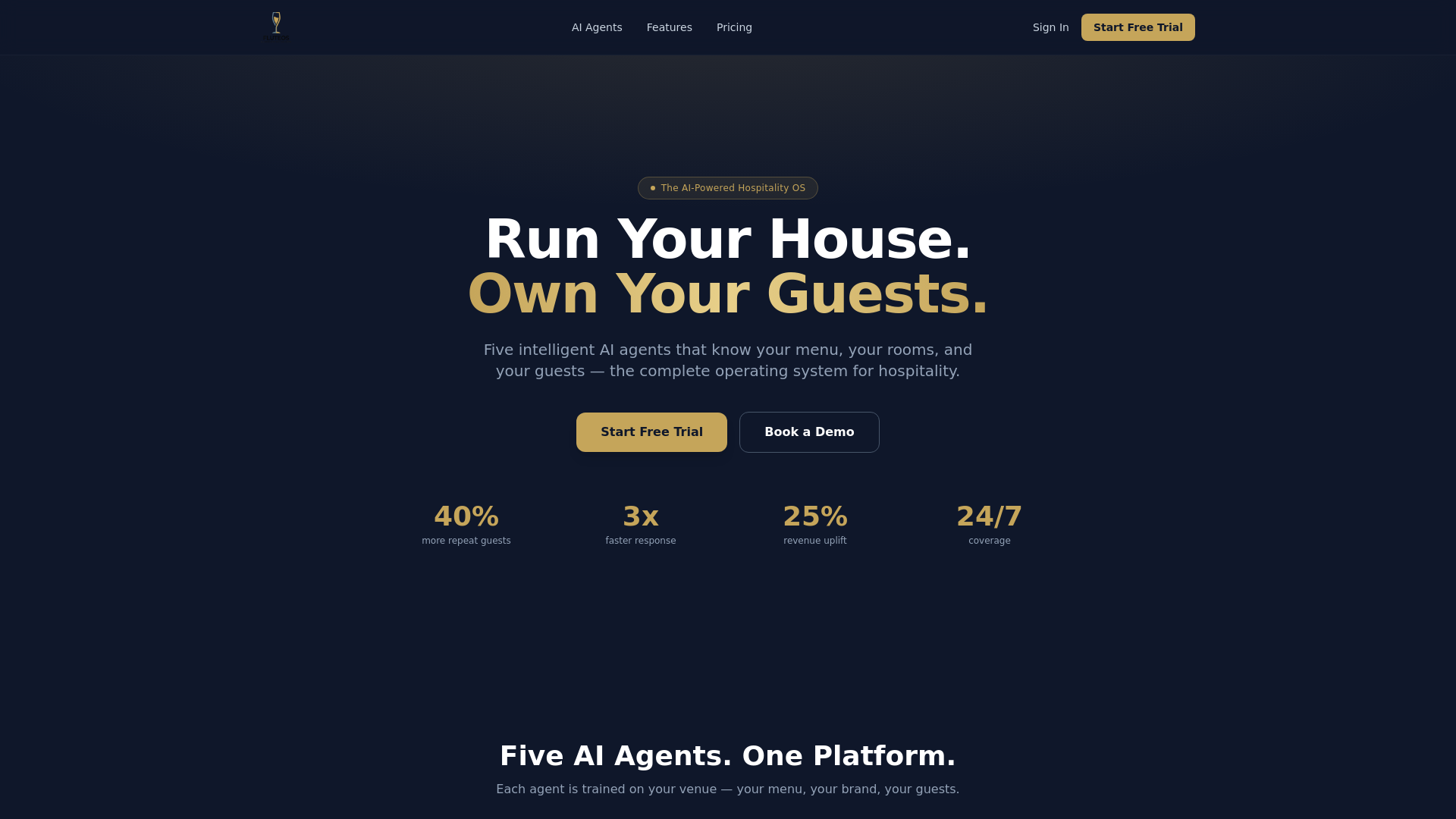 website screenshot of https://getfluteos.com/