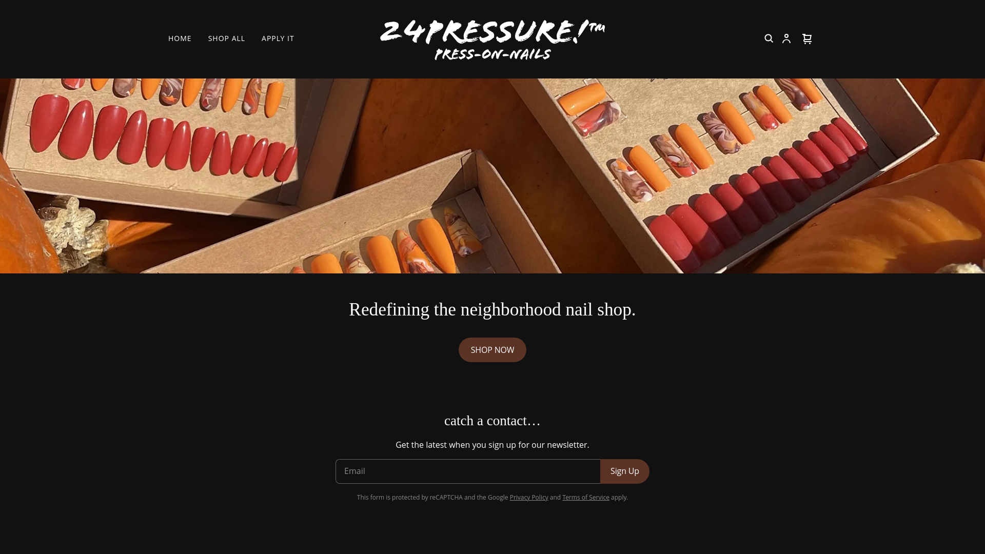 website screenshot of https://24pressure.com/