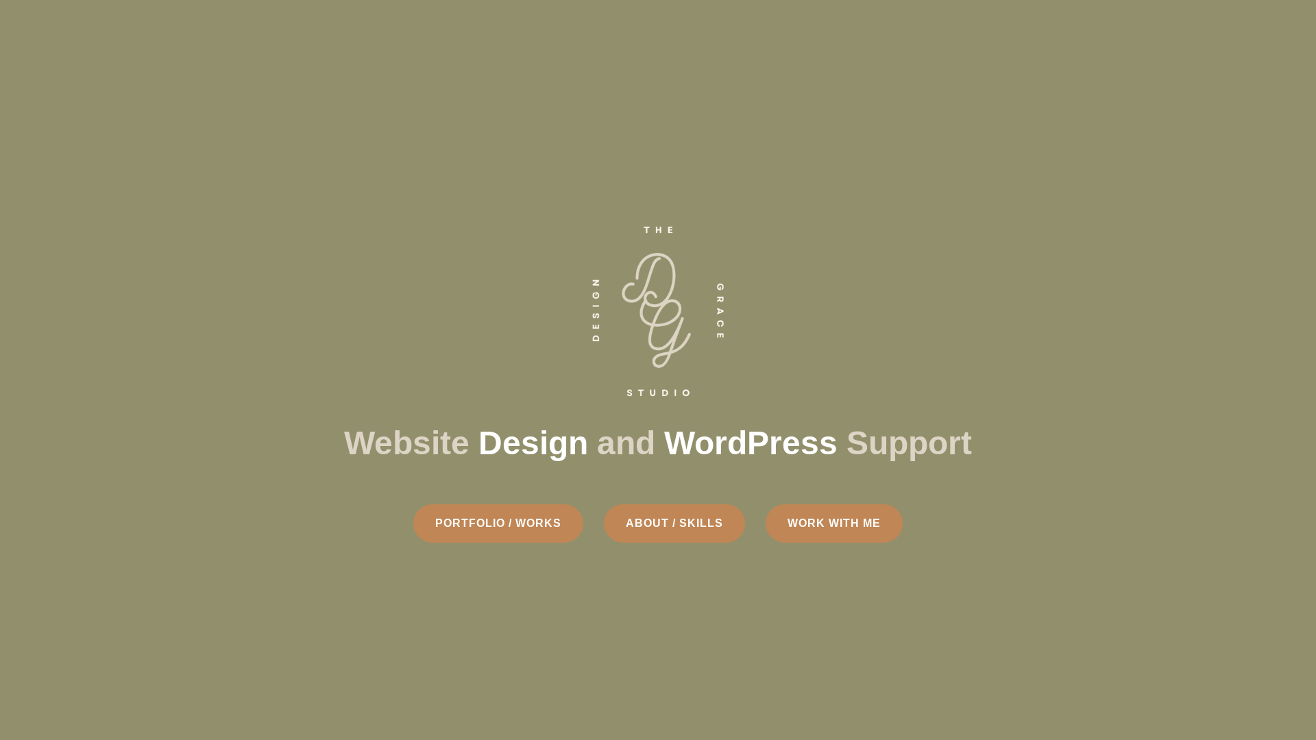 website screenshot of https://thedesigngracestudio.com/