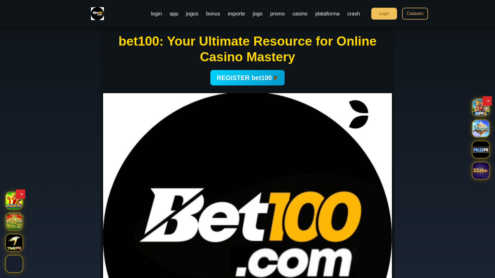 website screenshot of https://bet100anim.com