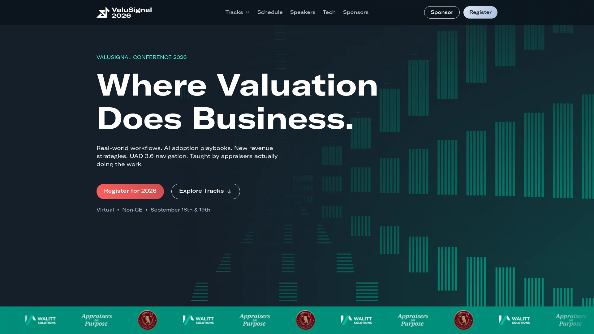 website screenshot of https://valusignal.tech/