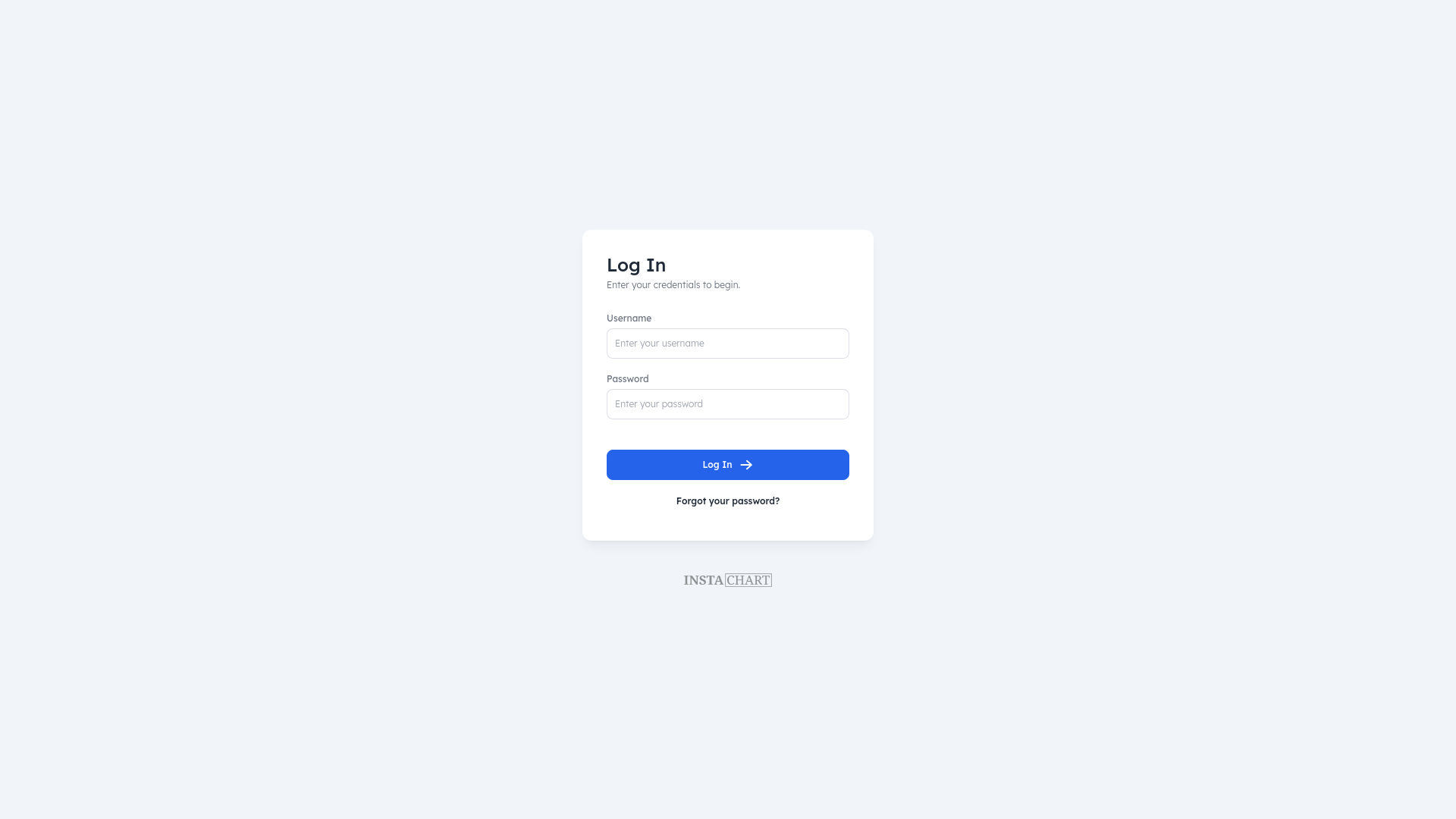 website screenshot of https://instachart-customer.pages.dev/
