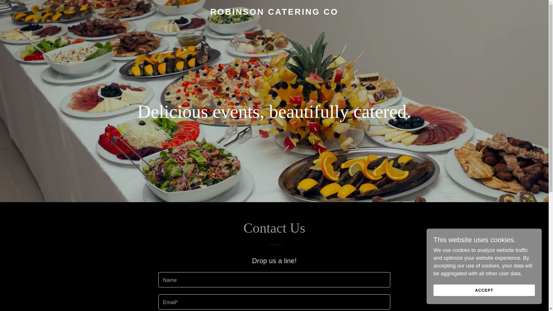 website screenshot of https://robinsoncateringco.com/