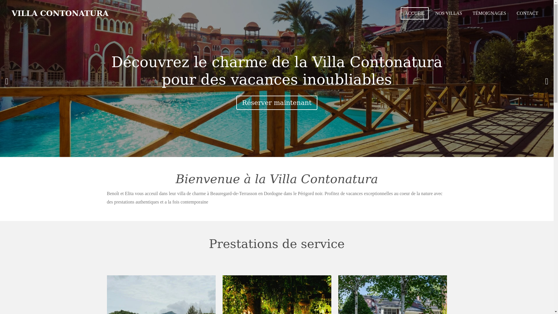 website screenshot of https://villa-contonatura.com/