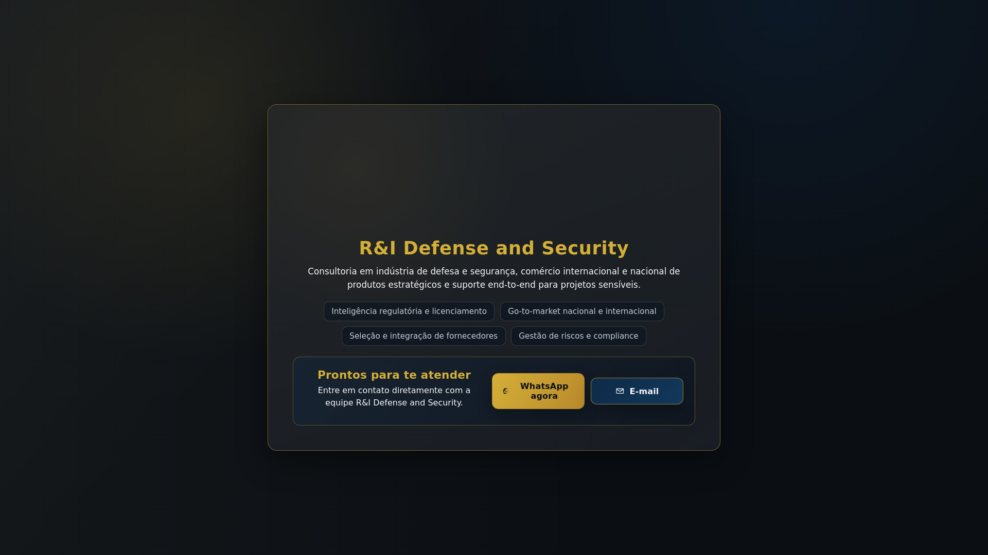 website screenshot of https://ridefensesecurity.com.br