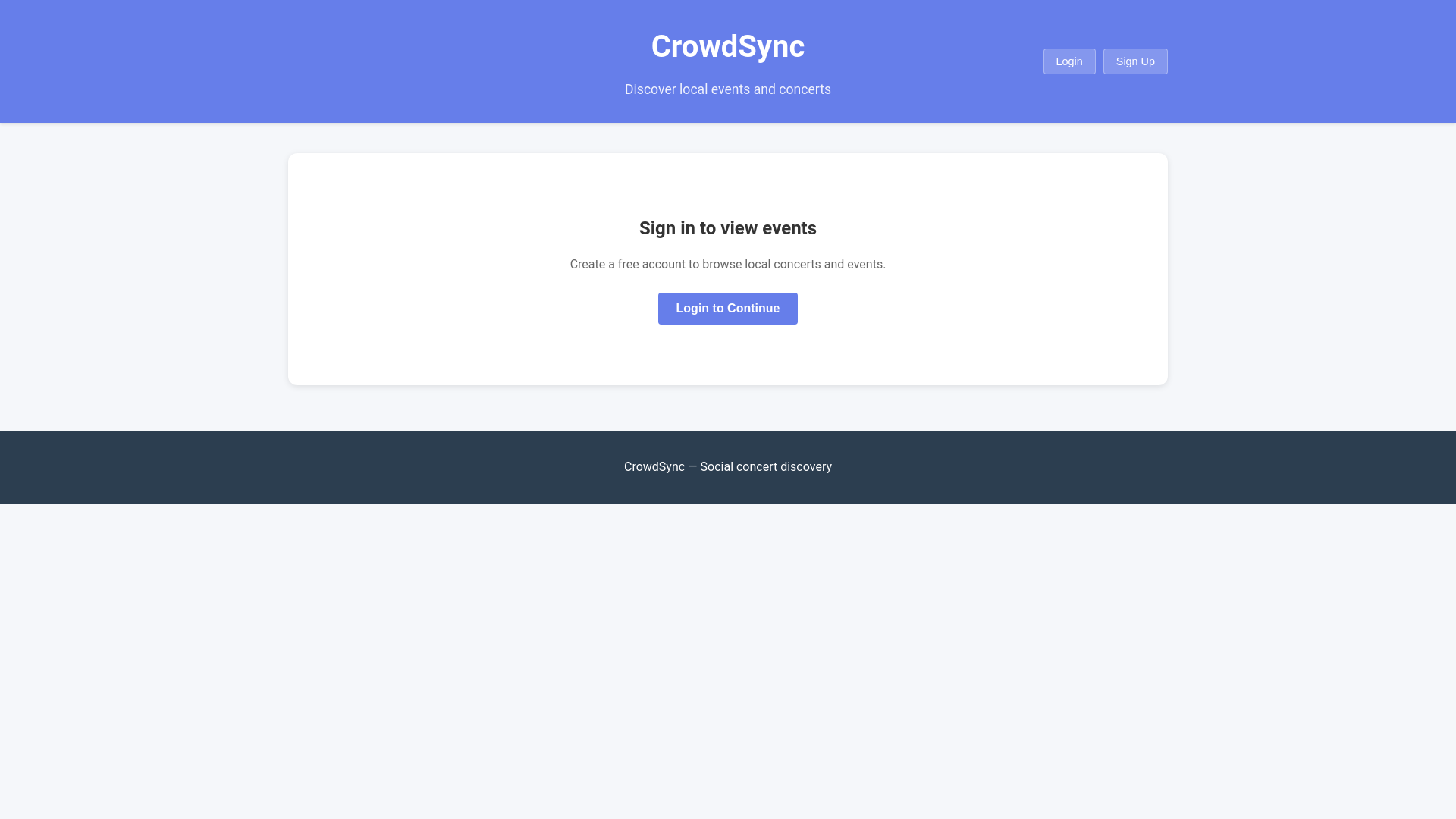 website screenshot of https://crowd-sync.pages.dev/