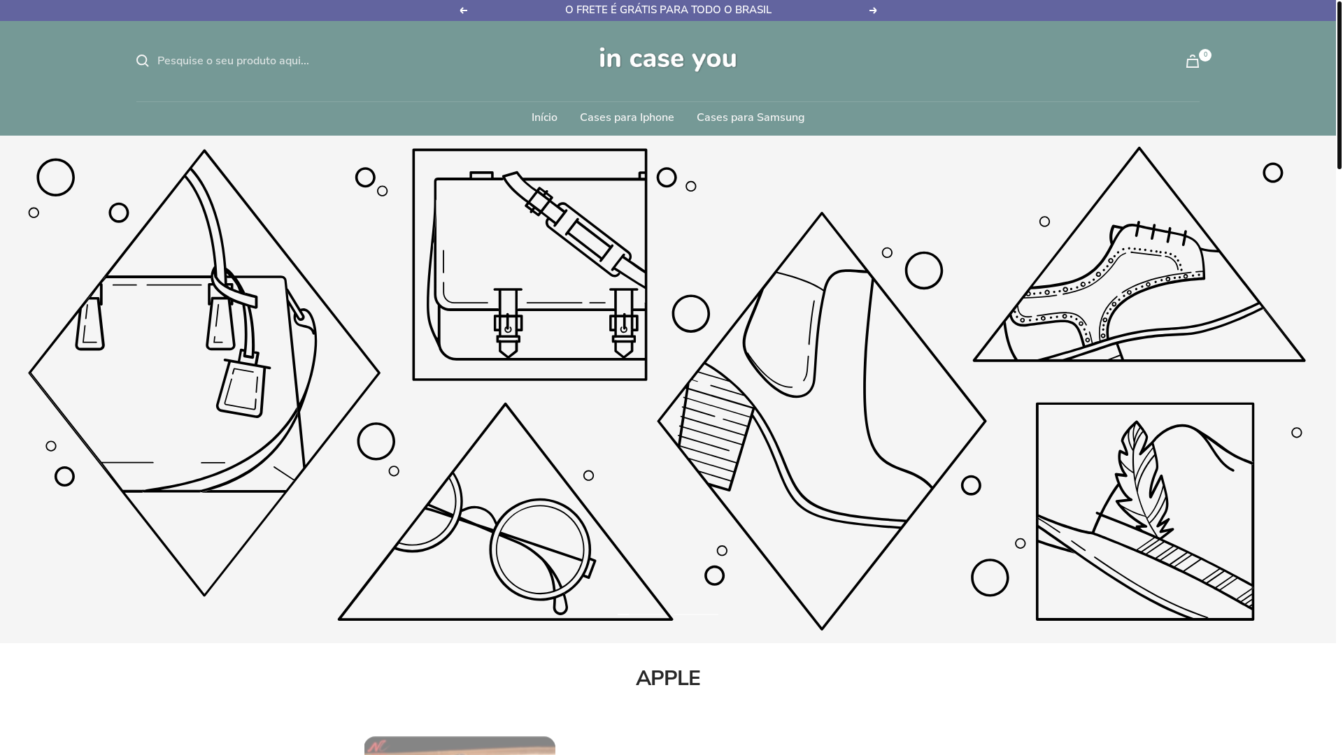 website screenshot of https://incaseyou.com.br/