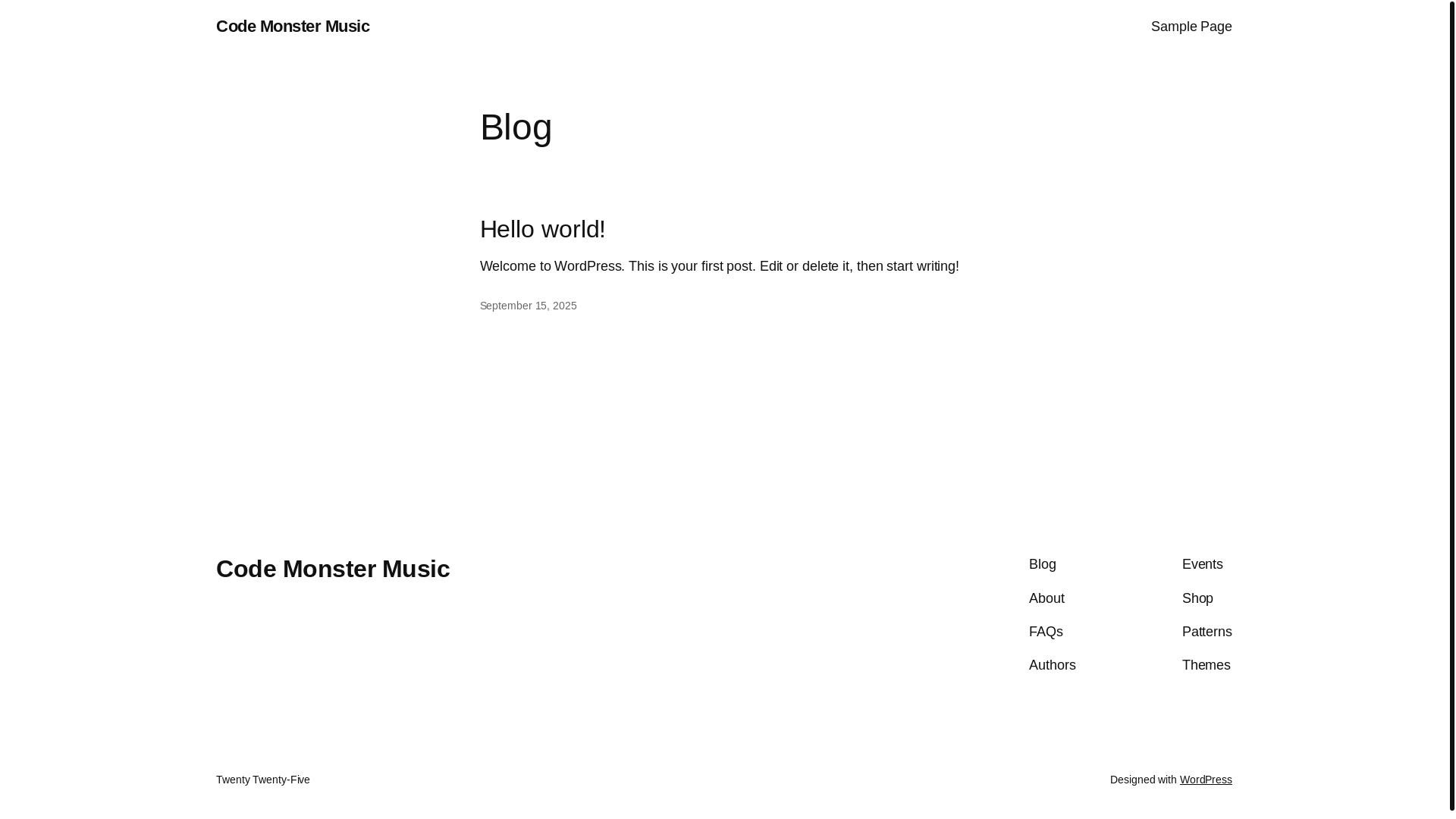 website screenshot of https://codemonster.rocks/