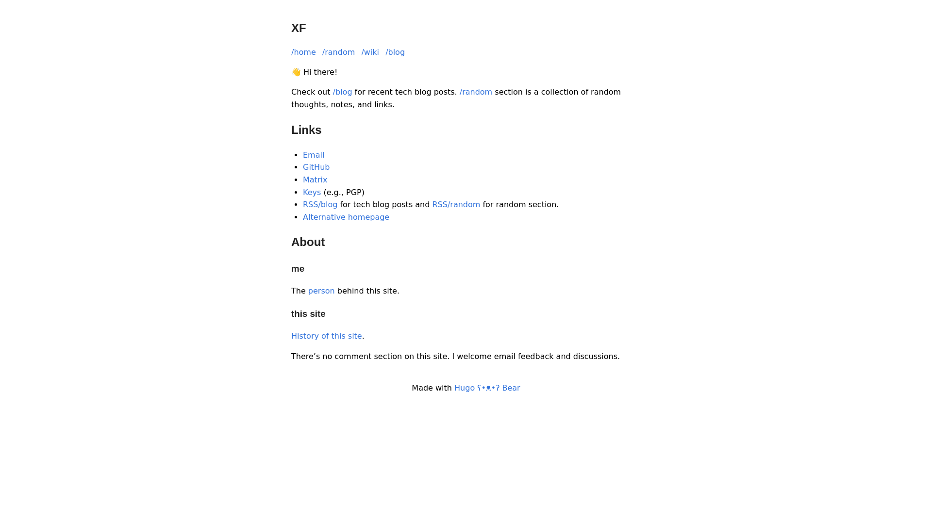 website screenshot of https://blog-from-gh-actions.pages.dev/