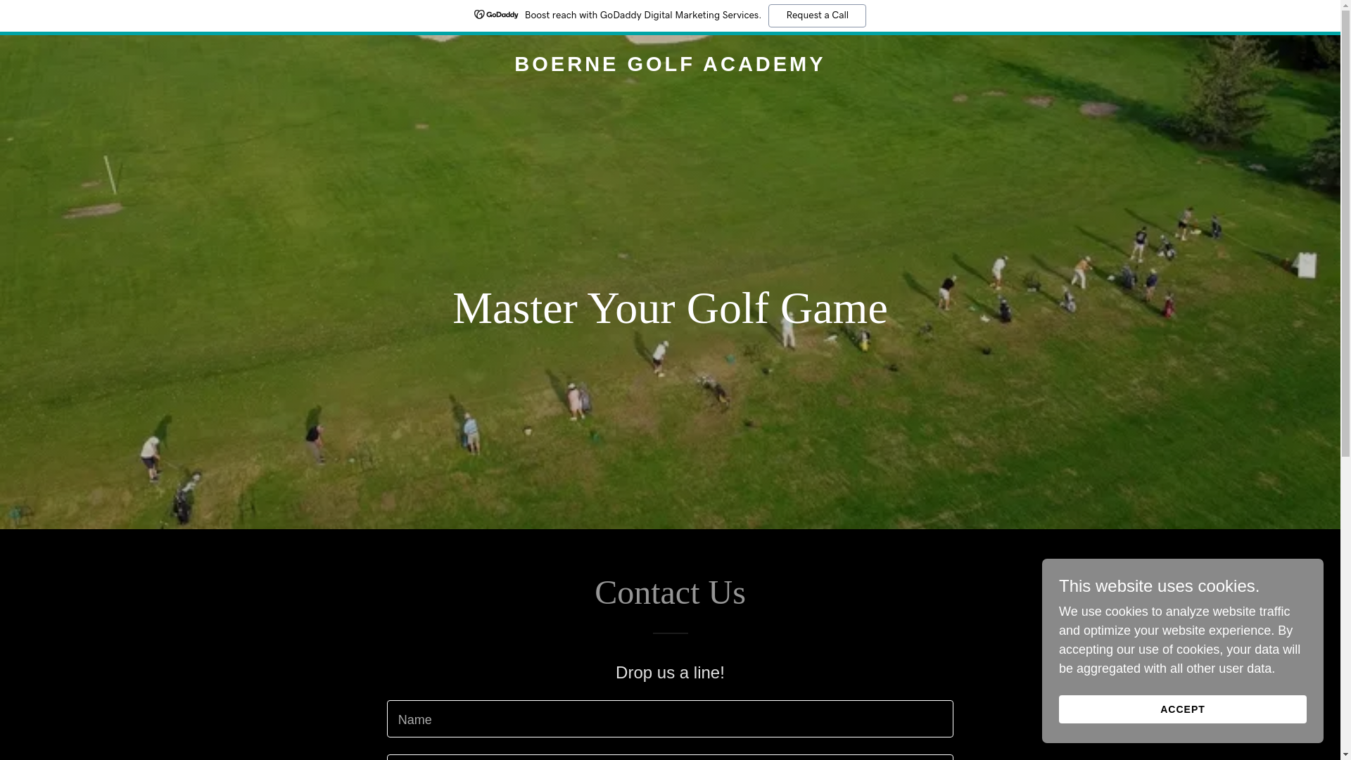 website screenshot of https://boernegolfacademy.com/