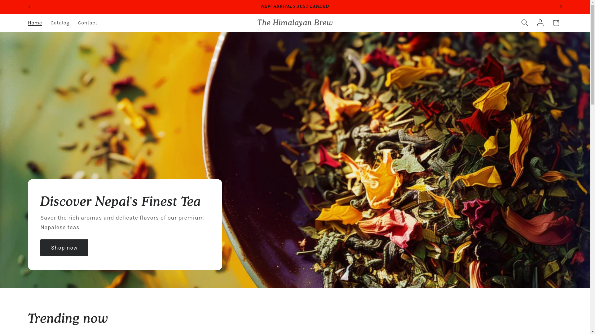 website screenshot of https://thehimalayanbrew.co.nz/
