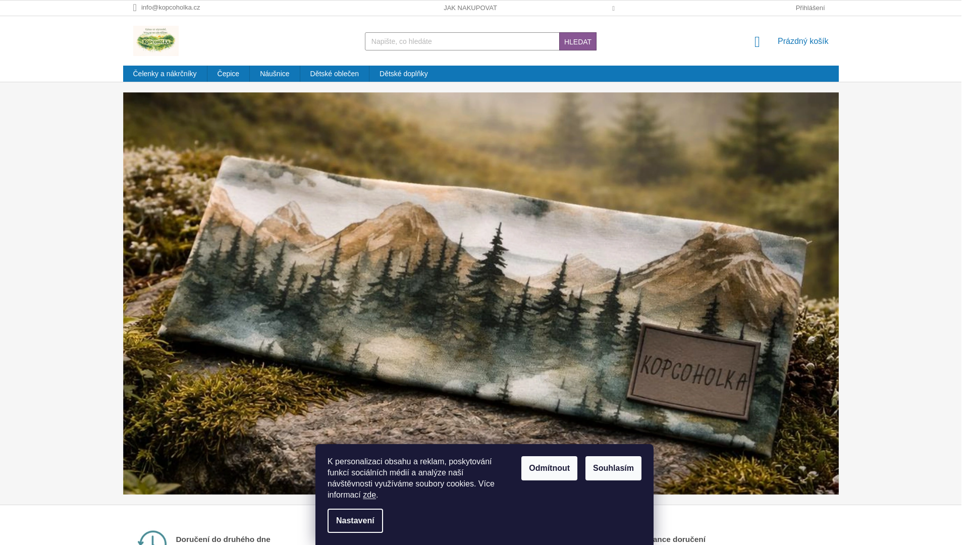 website screenshot of https://kopcoholka.cz/