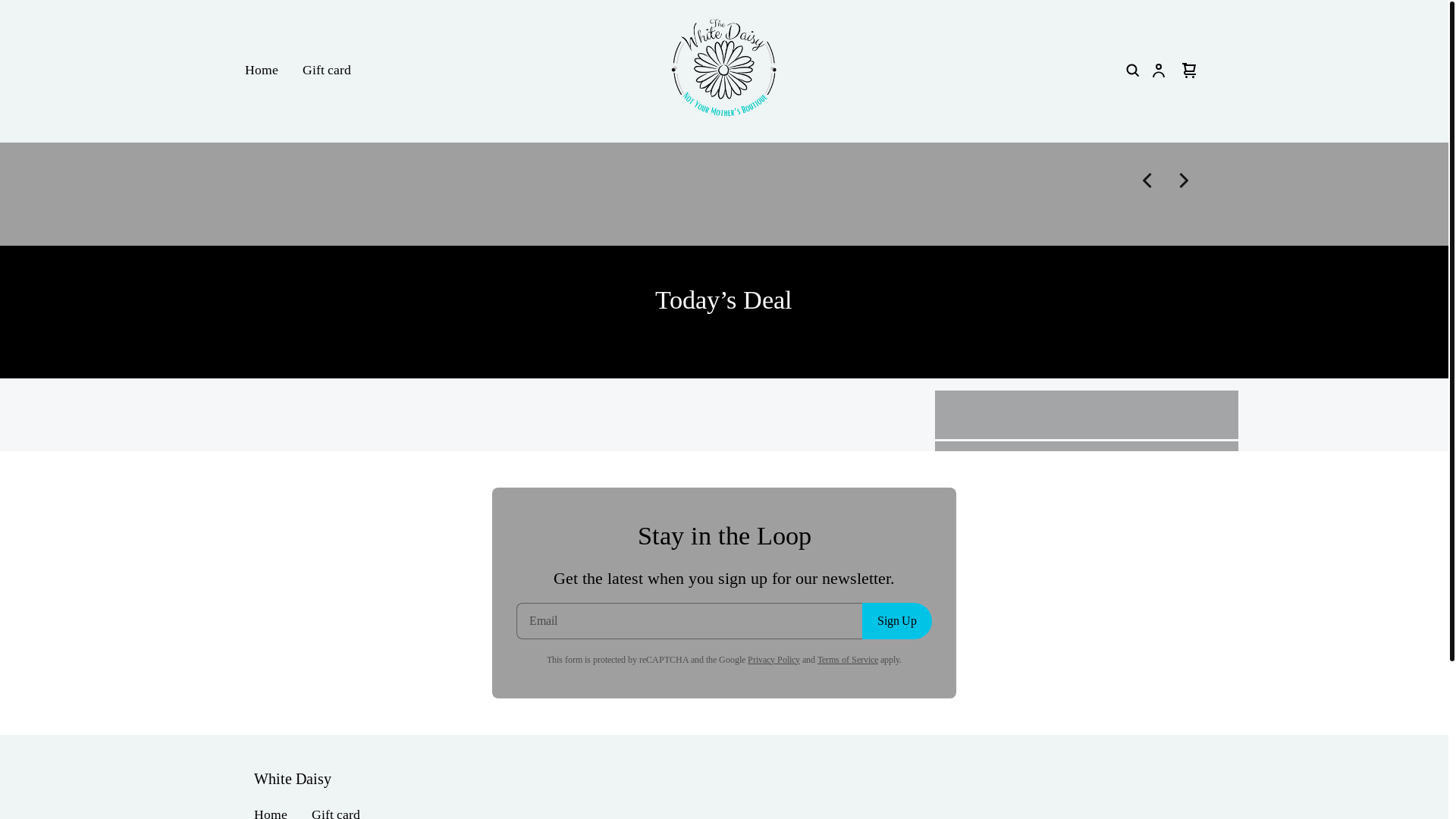website screenshot of https://the-white-daisy.com/