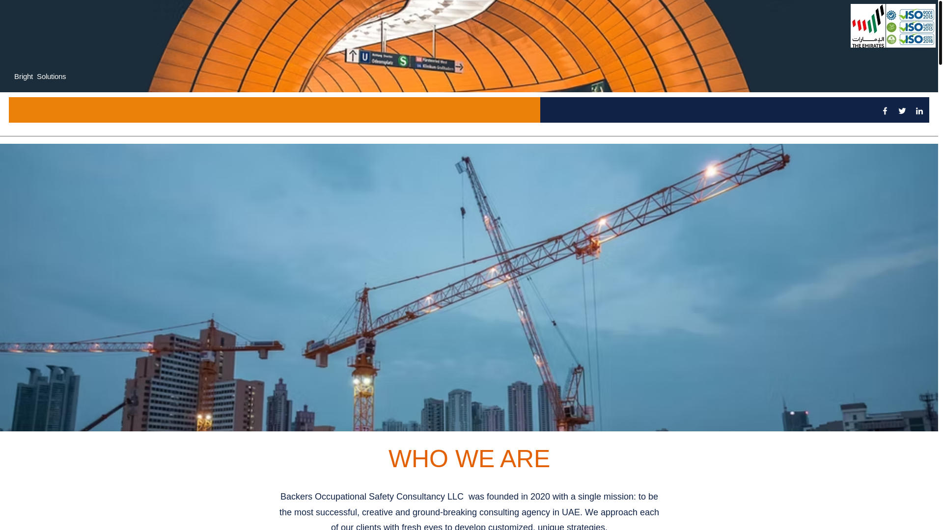website screenshot of https://backerssafety.com/