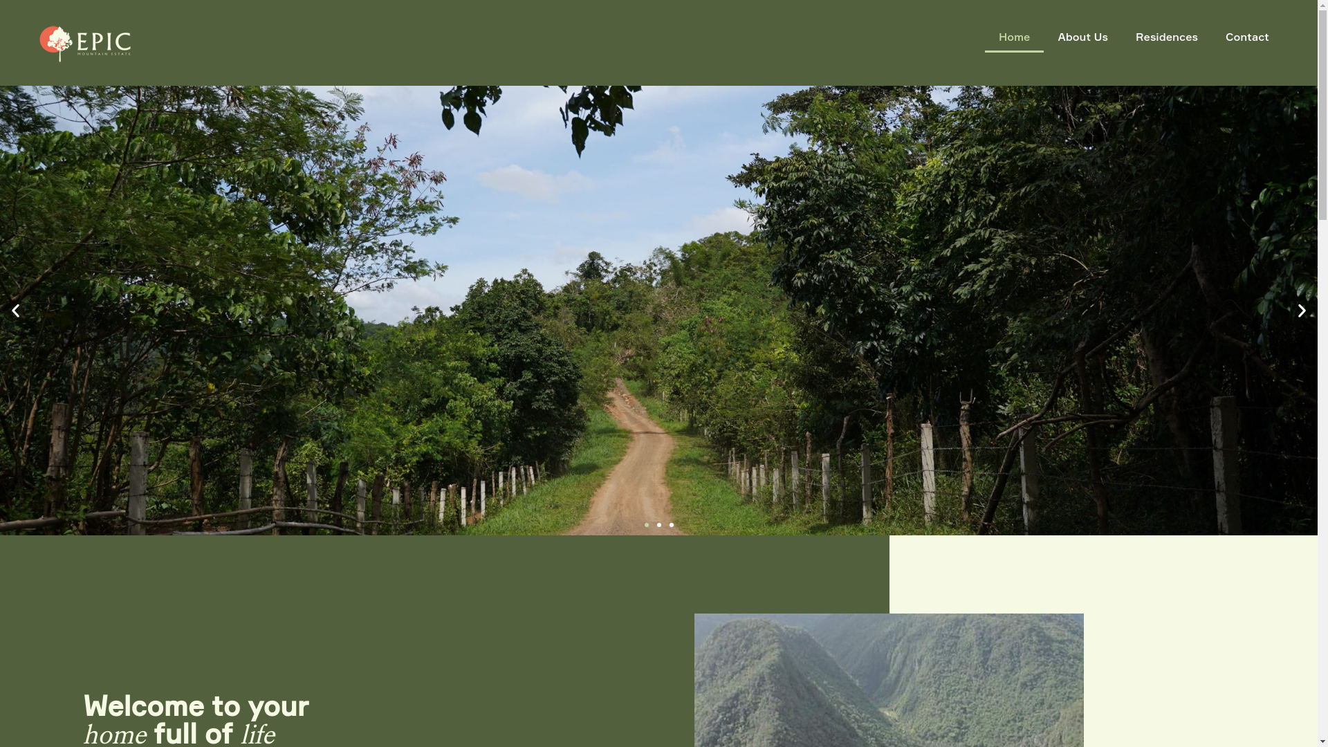 website screenshot of https://epicmountainestate.ph/