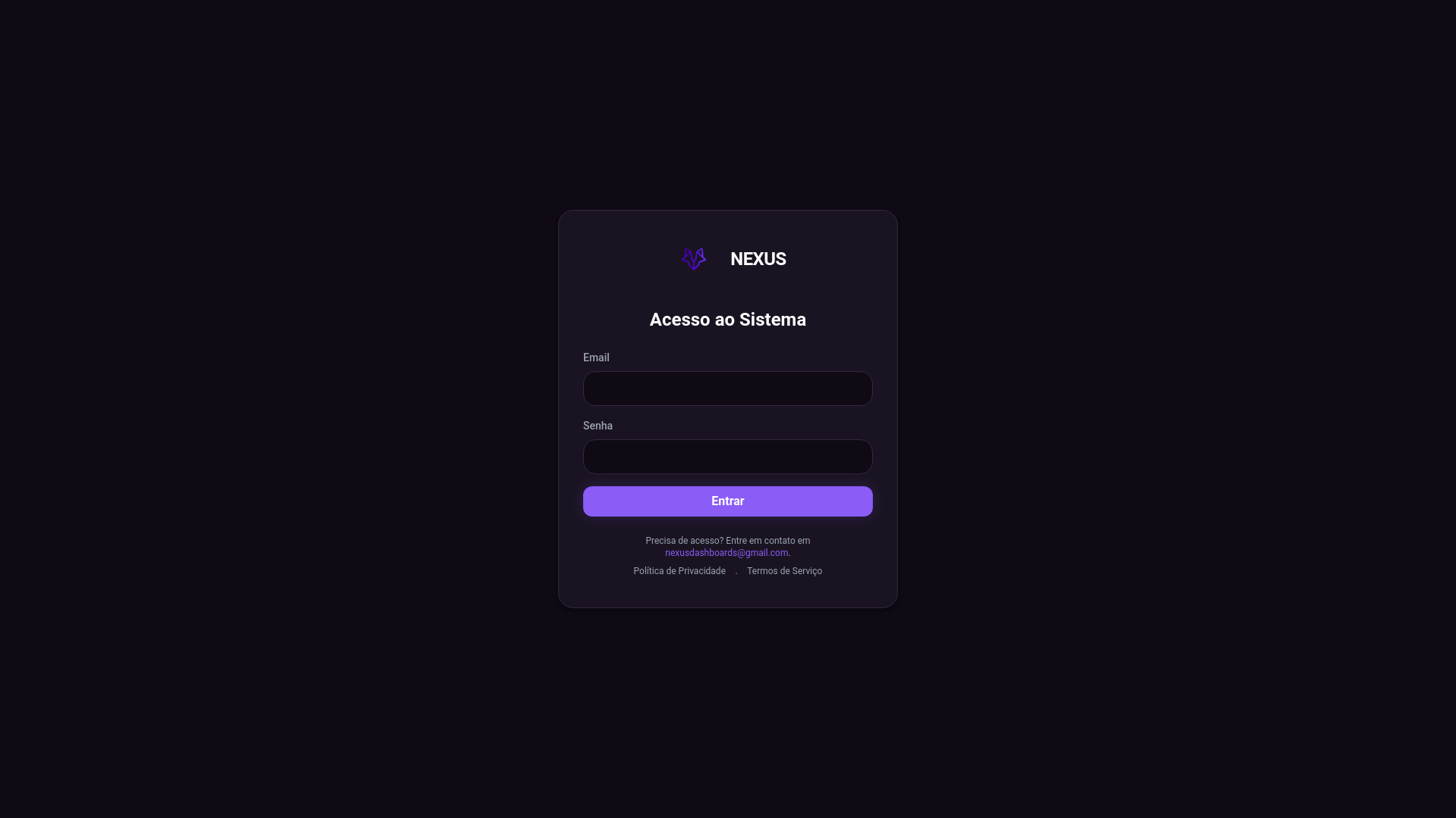 website screenshot of https://nexusdashboard.pages.dev/
