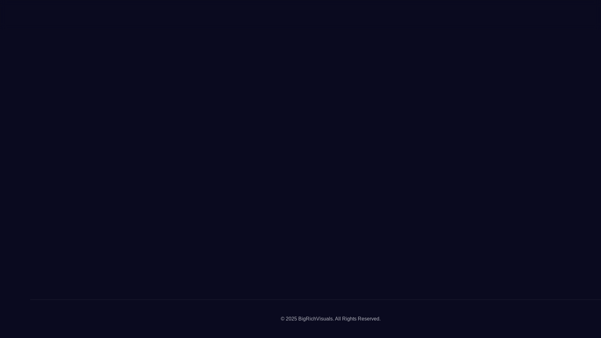 website screenshot of https://bigrichvisuals.com/