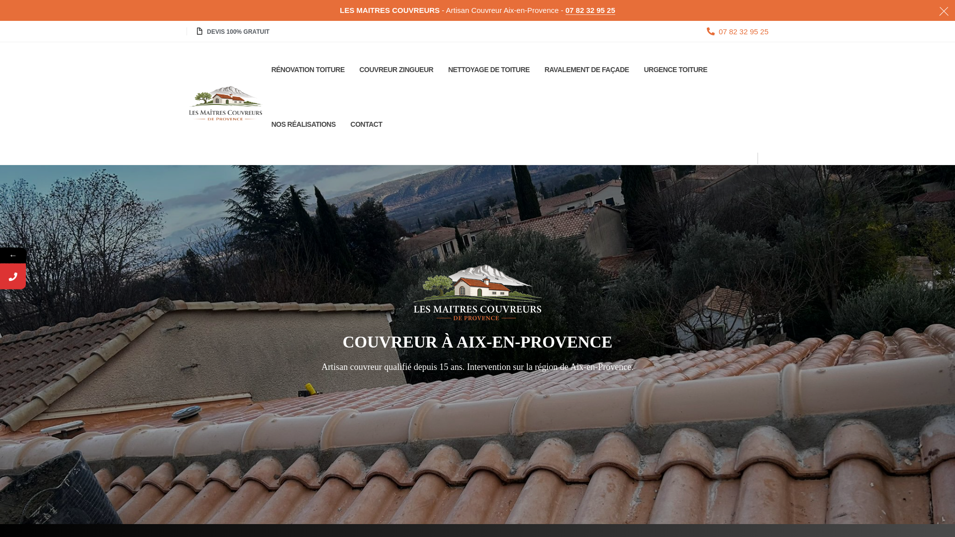 website screenshot of https://les-maitres-couvreurs.fr/