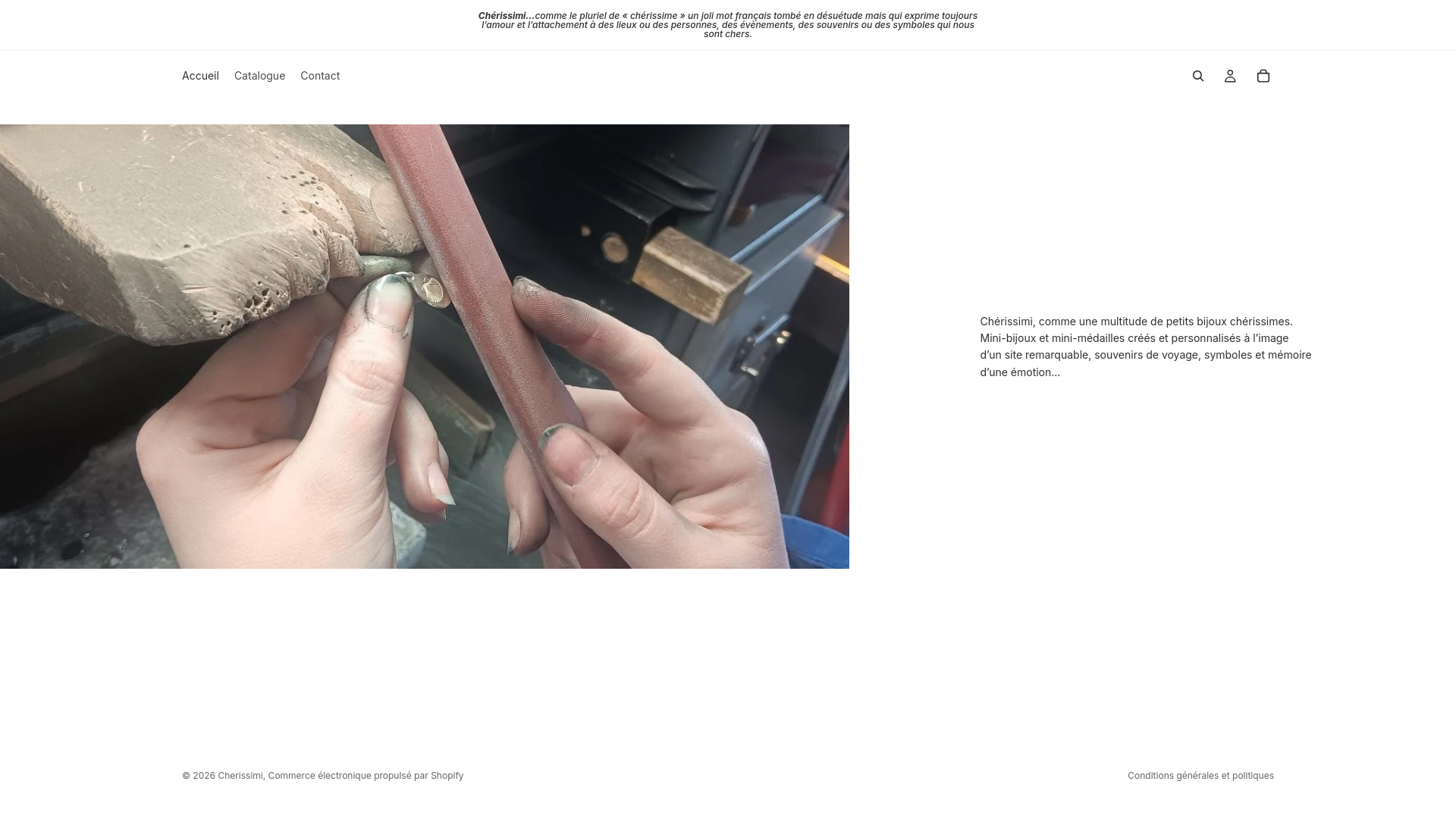 website screenshot of https://cherissimi.fr/