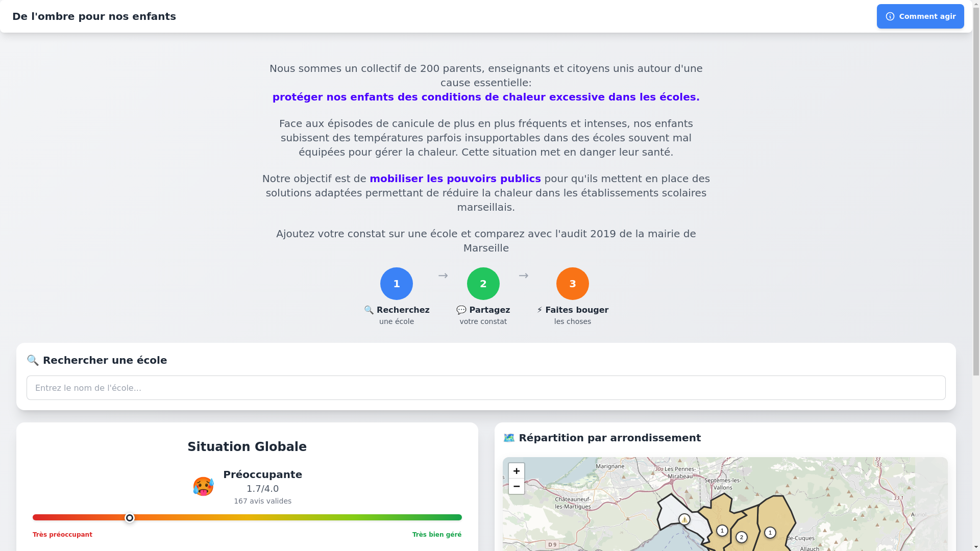 website screenshot of https://de-lombre-pour-nos-enfants.pages.dev/