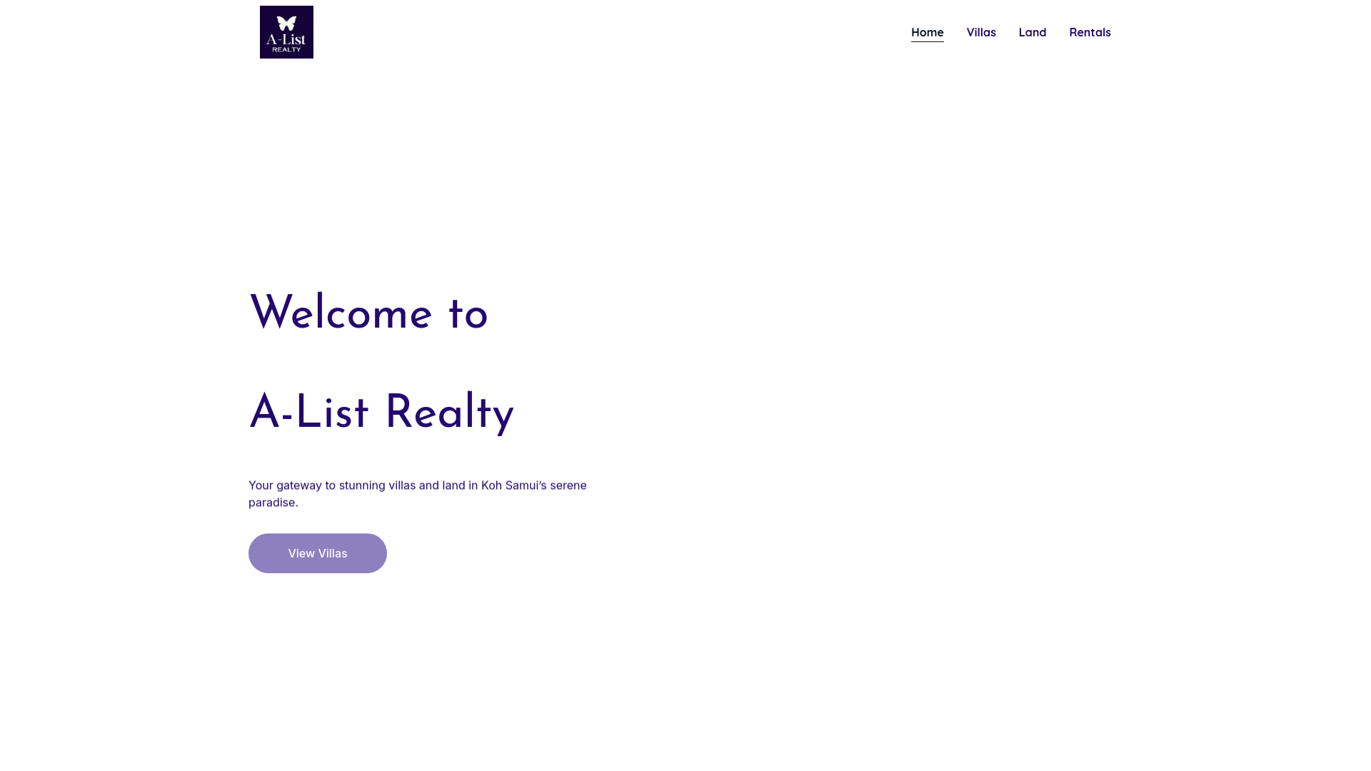 website screenshot of https://alist-samui.com