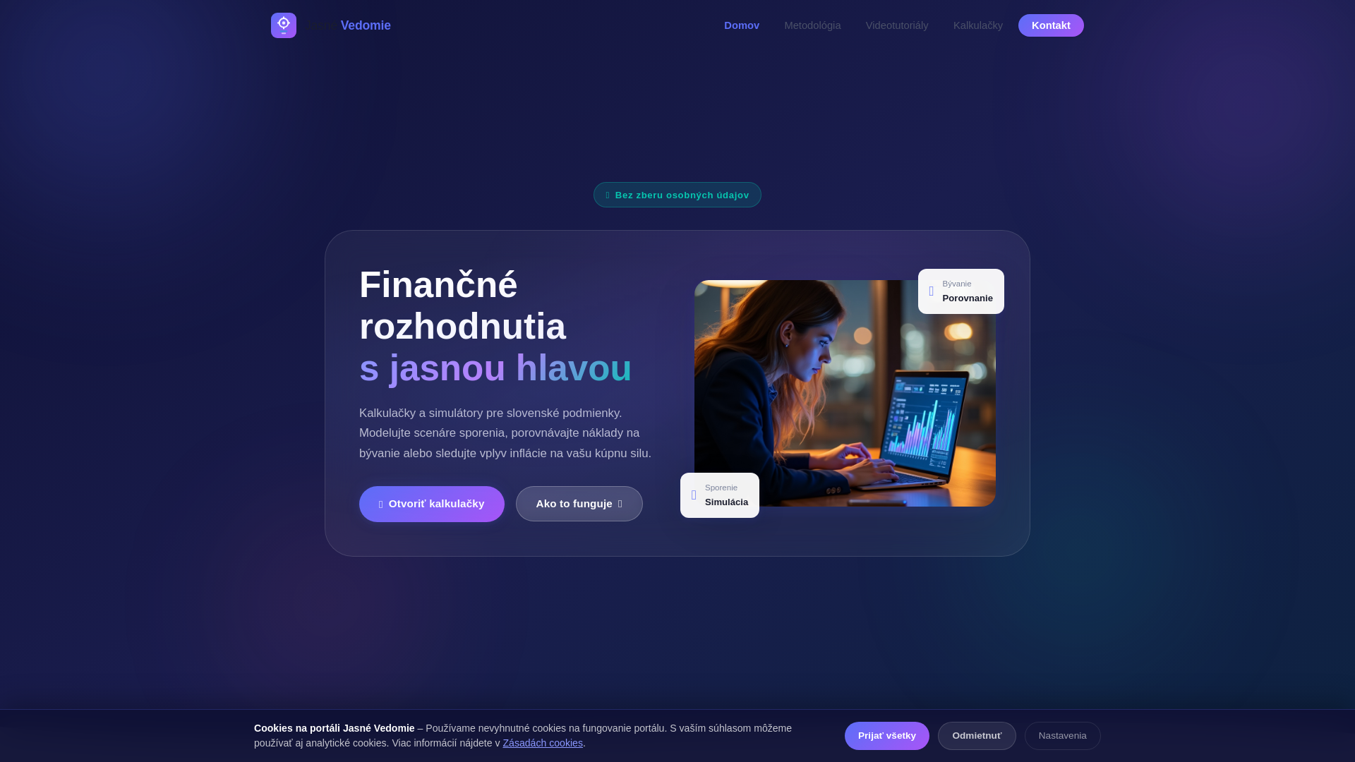 website screenshot of https://stabilnyzivot.digital