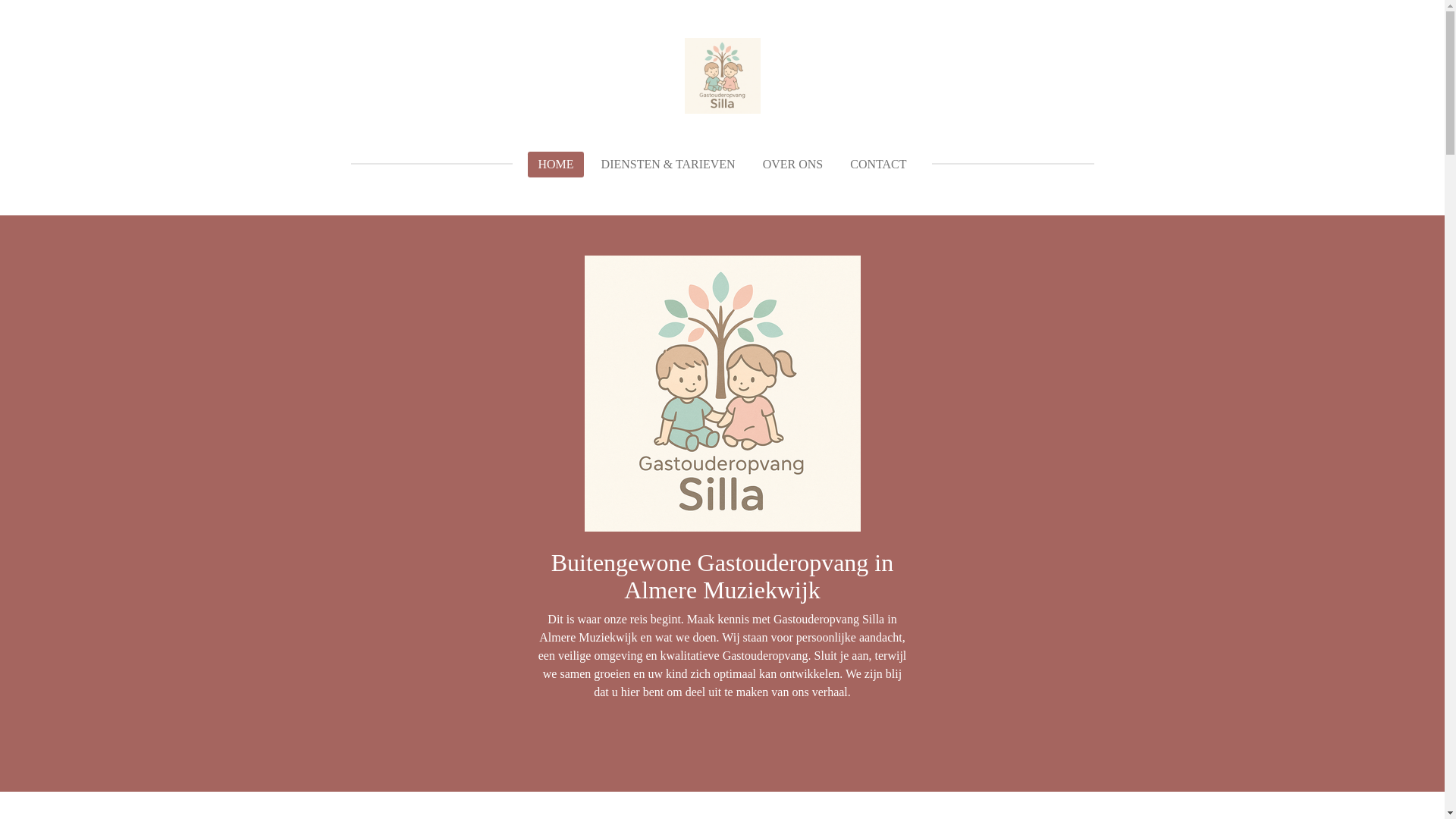 website screenshot of https://gastouderopvangsilla.nl/
