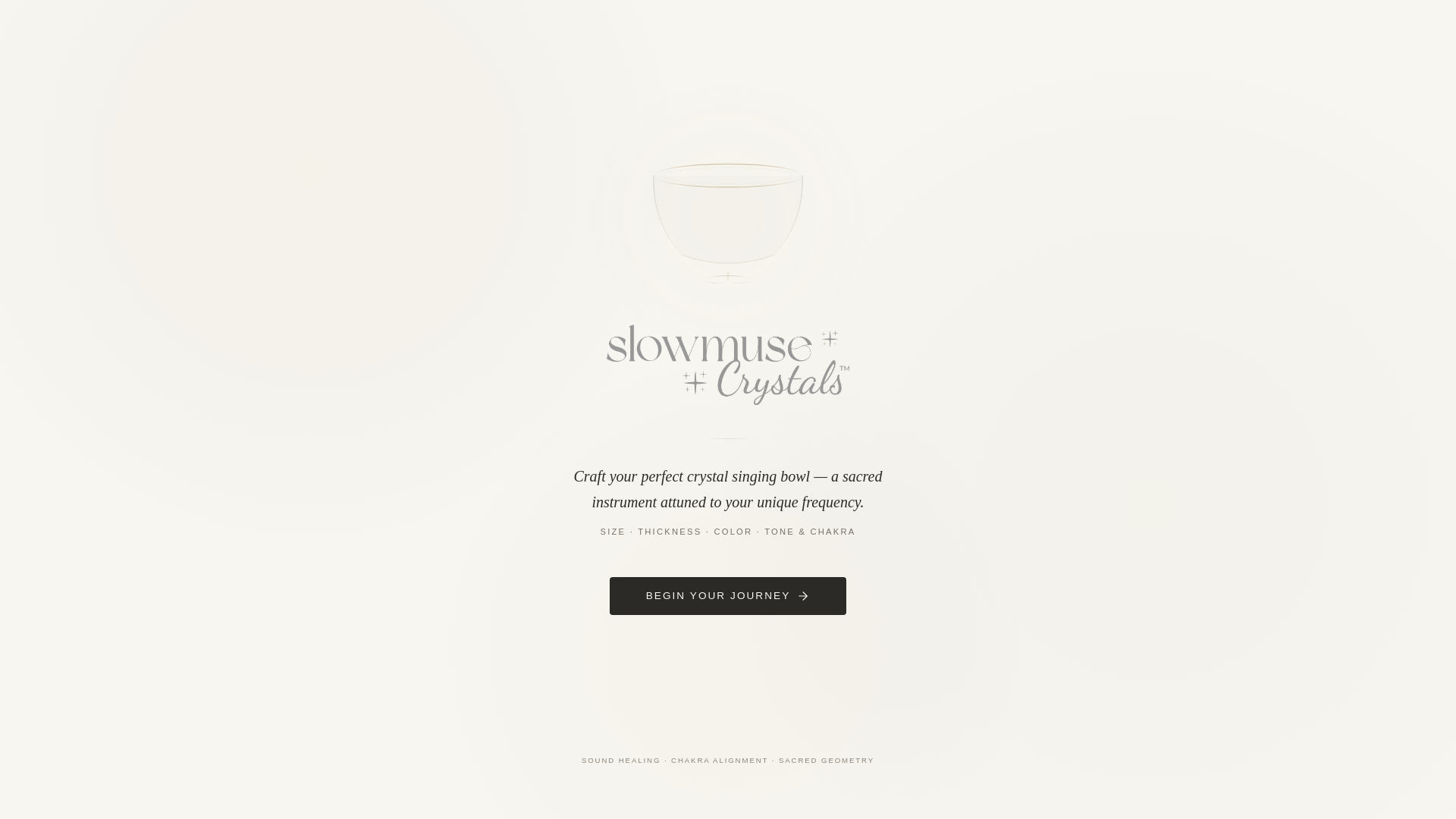 website screenshot of https://slowmuse-crystals-bowl-alchemizer.pages.dev/