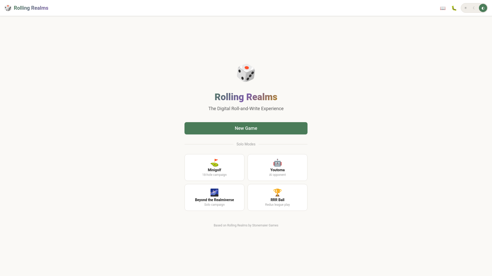 website screenshot of https://rolling-realms.pages.dev/