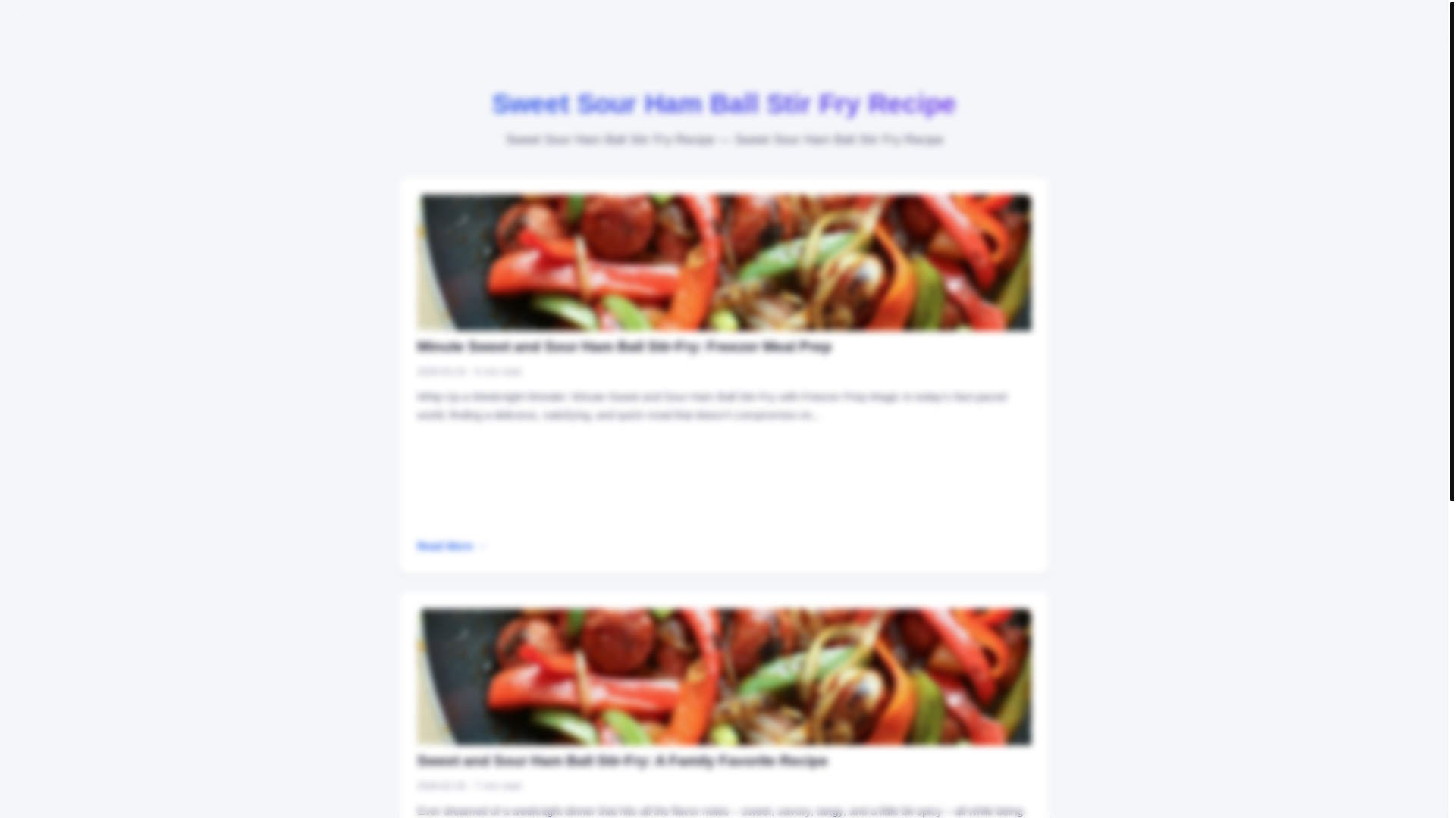 website screenshot of https://sweet-sour-ham-ball-stir-fry-recipe.pages.dev/
