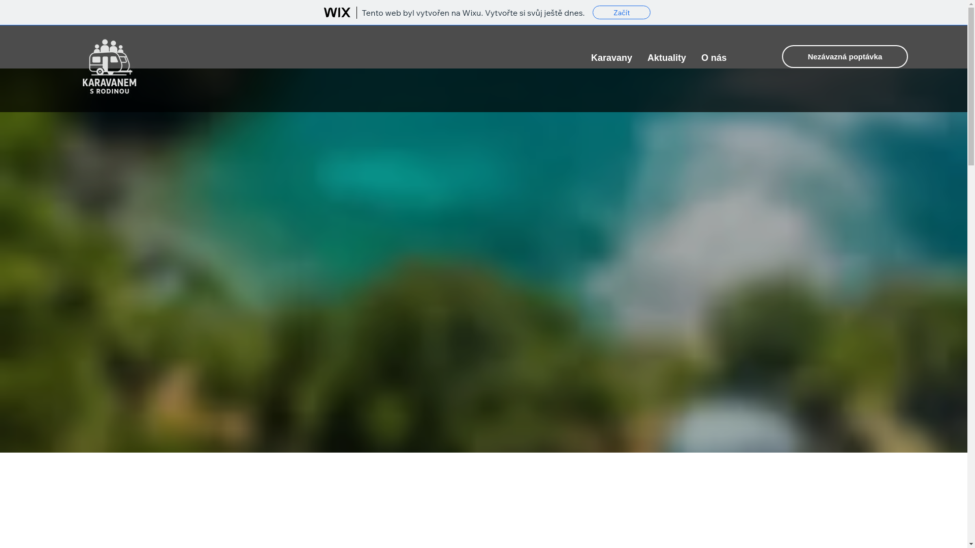 website screenshot of https://karavanemsrodinou.cz/