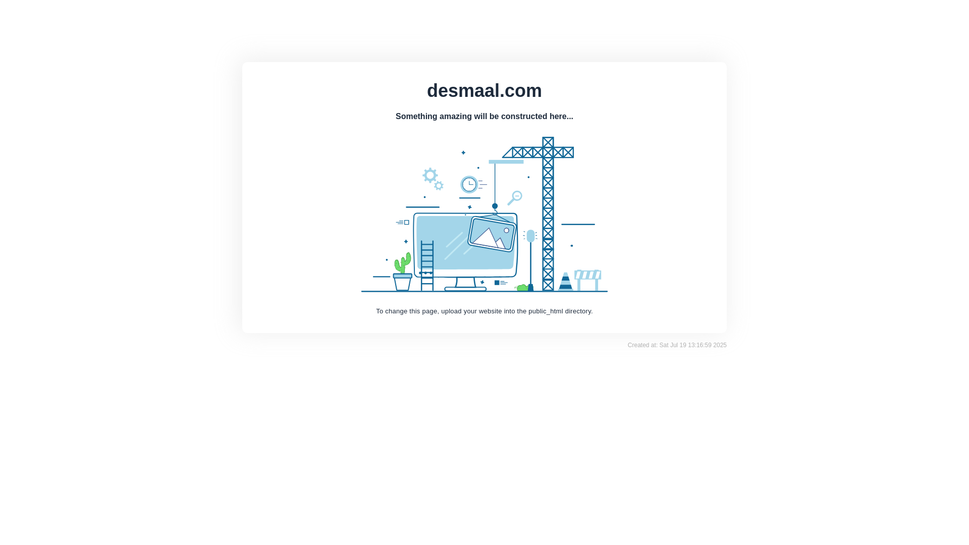 website screenshot of https://desmaal.com/