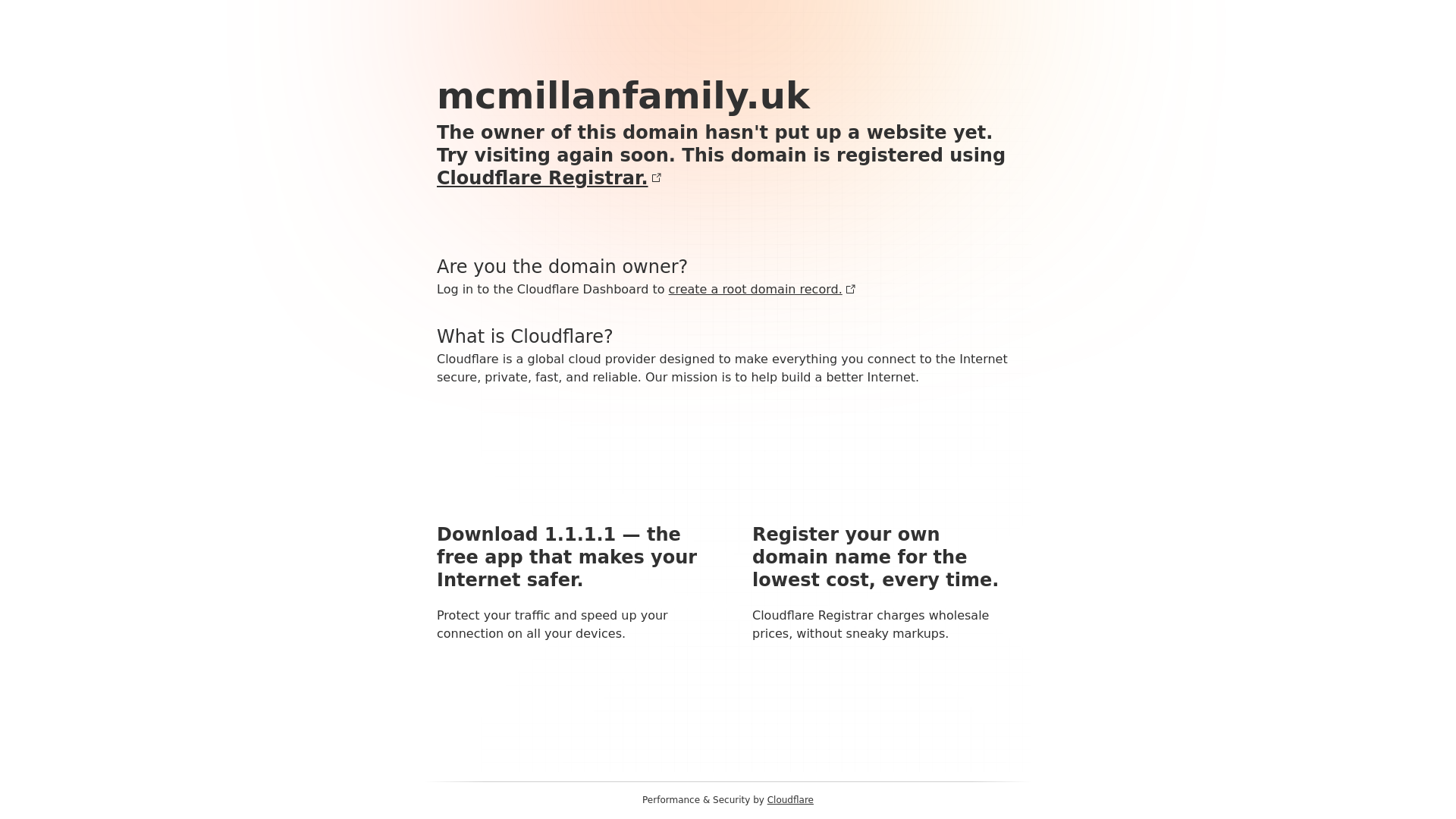 website screenshot of https://mcmillanfamily.uk/