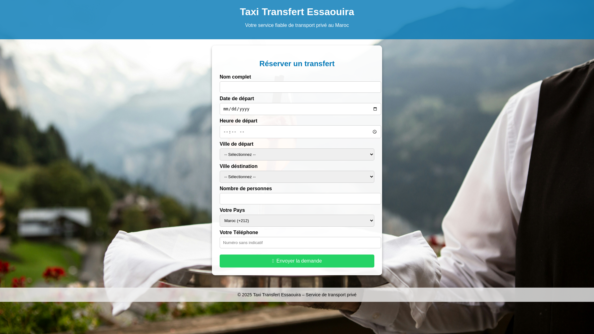 website screenshot of https://taxi-transfert-essaouira.pages.dev/