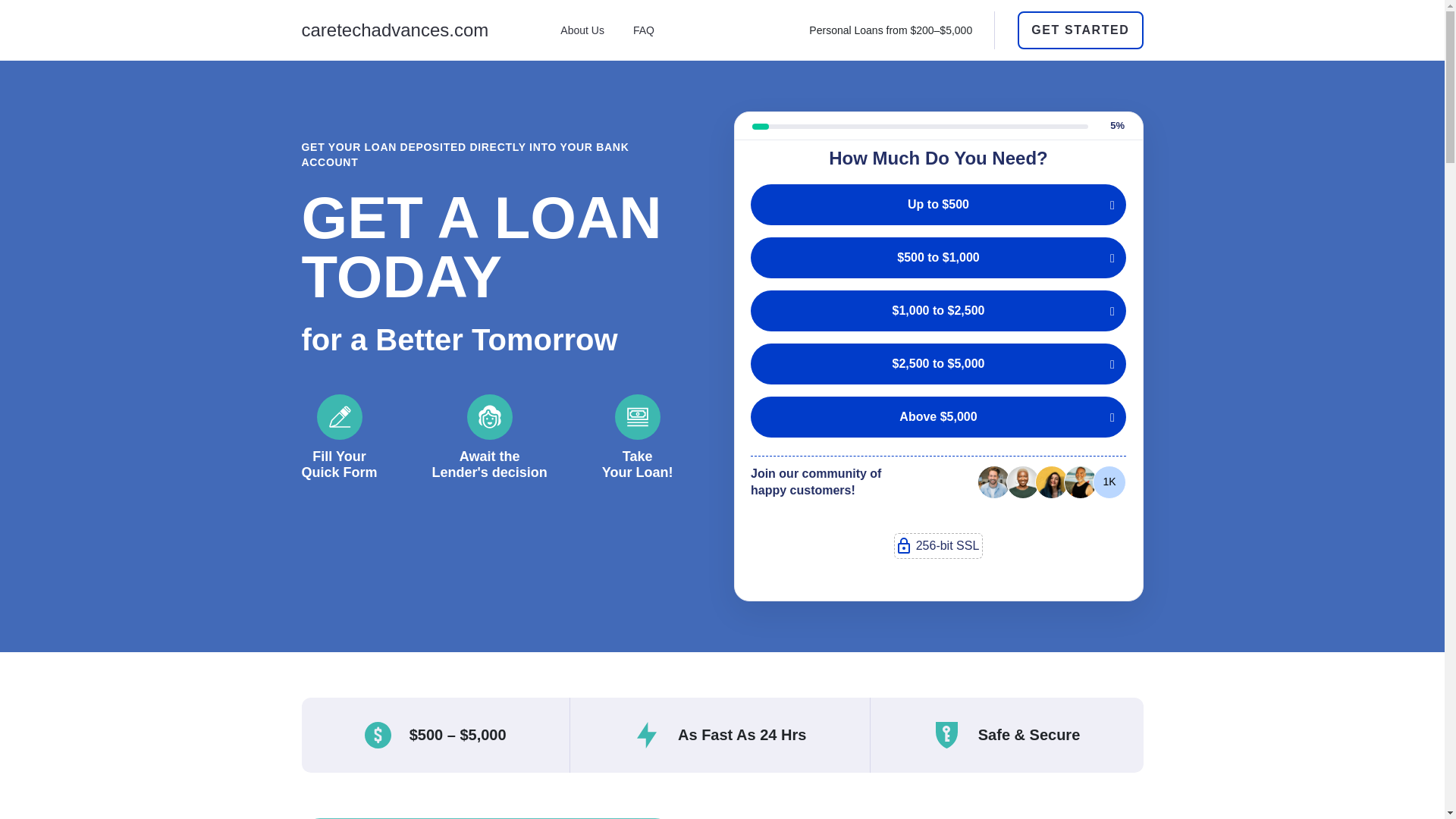 website screenshot of https://caretechadvances.com/