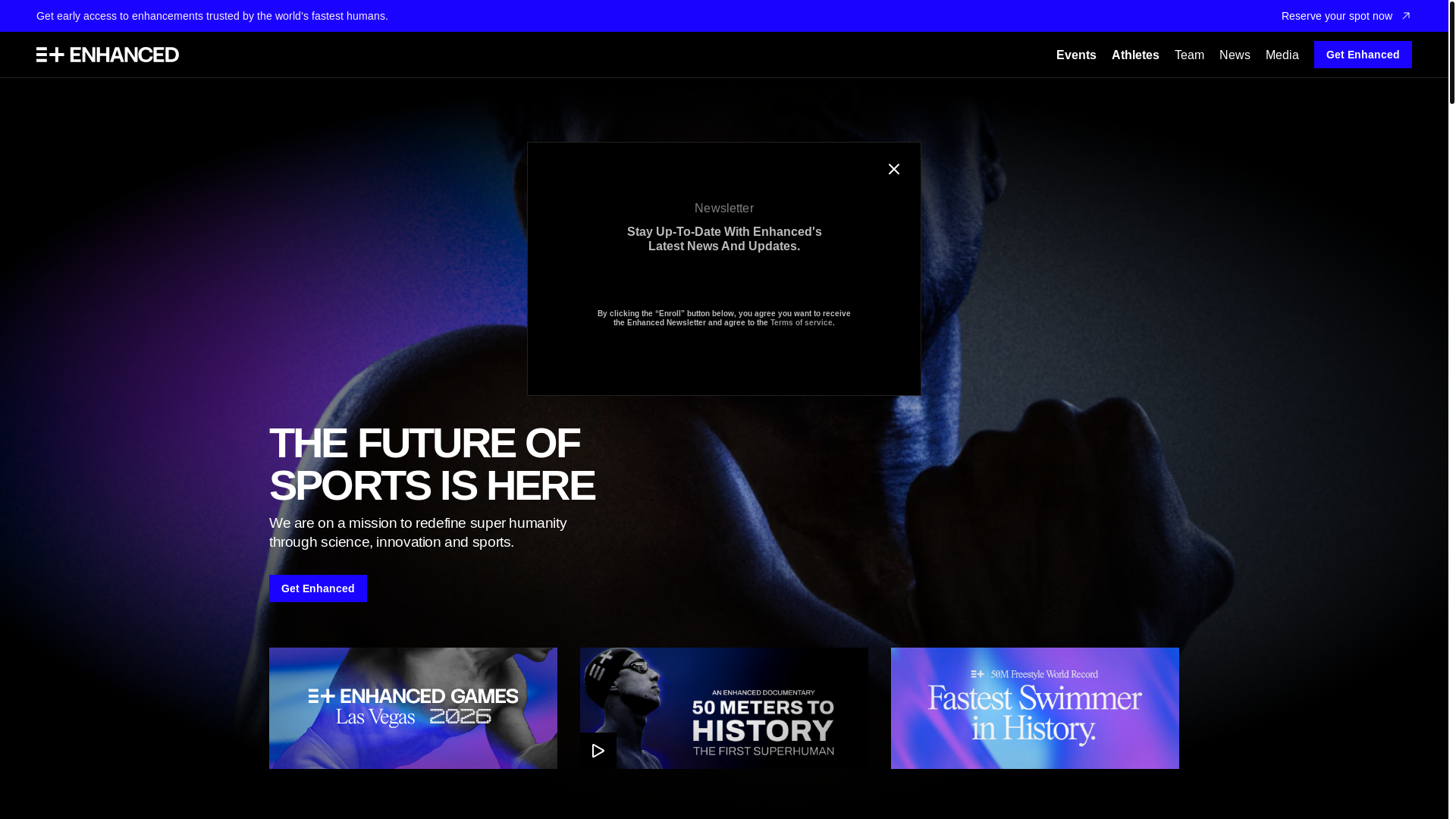 website screenshot of http://enhanced.com/