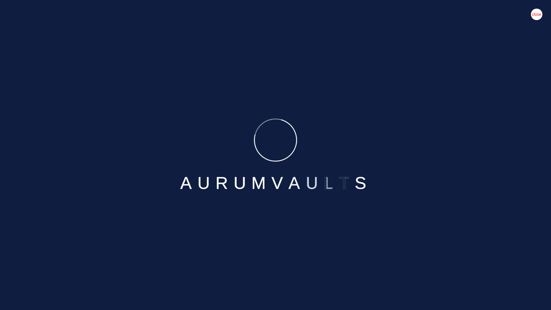 website screenshot of https://aurumsecurityvaults.com