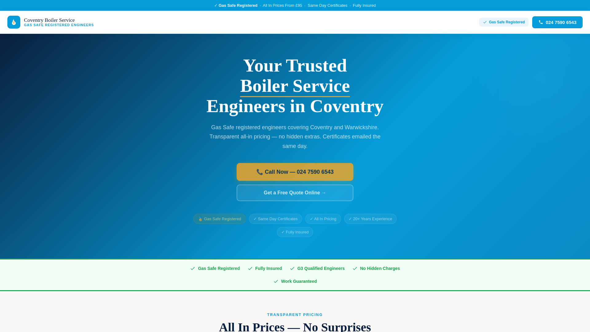 website screenshot of https://coventryboilerservice.co.uk/