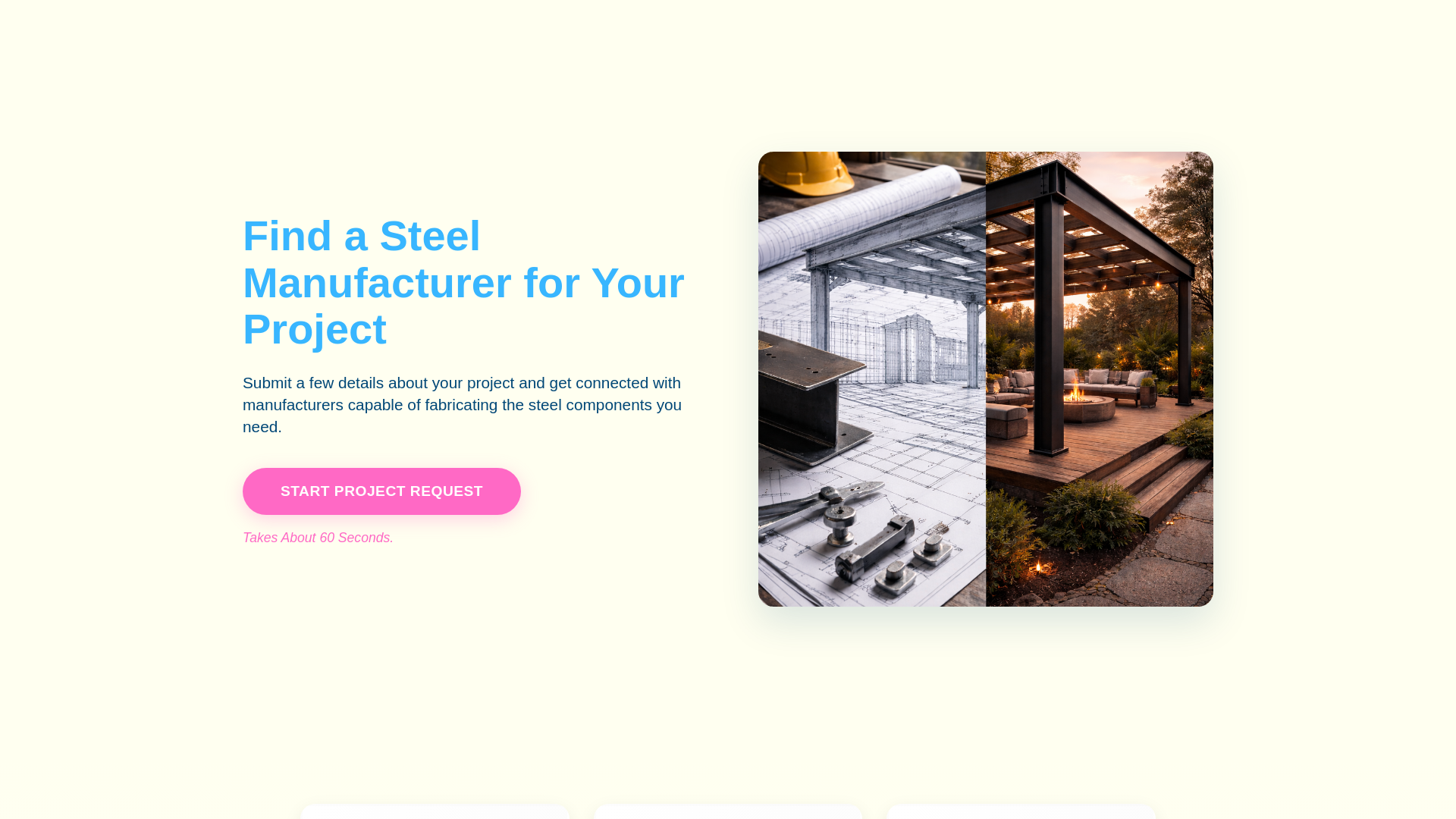 website screenshot of https://dallassteelfabricators.com/