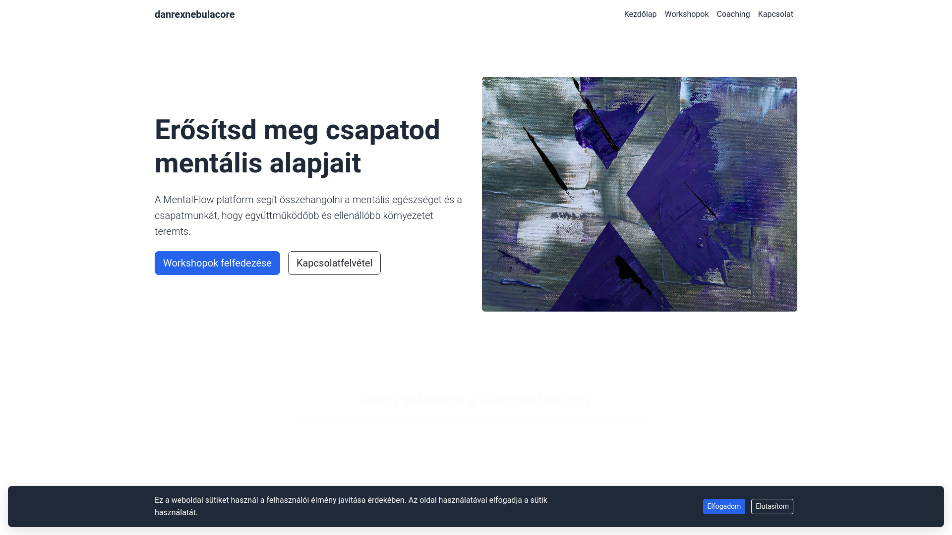 website screenshot of https://danrexnebulacore.info/
