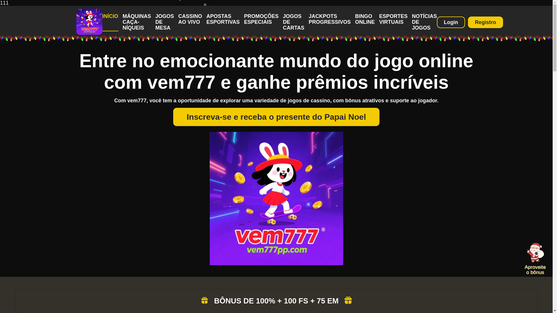 website screenshot of https://vem777pp.com/