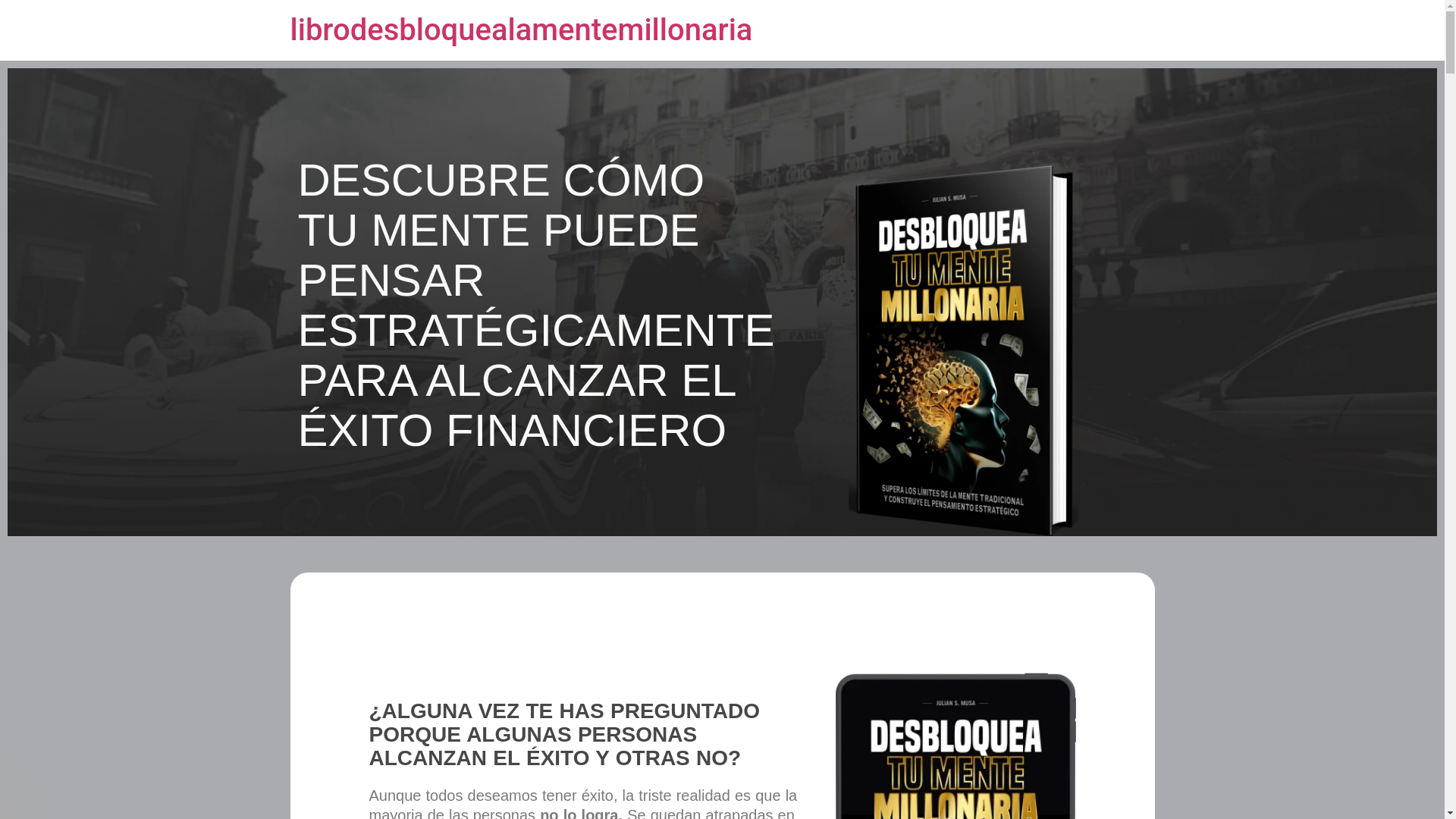 website screenshot of https://libromentemillonaria.com/